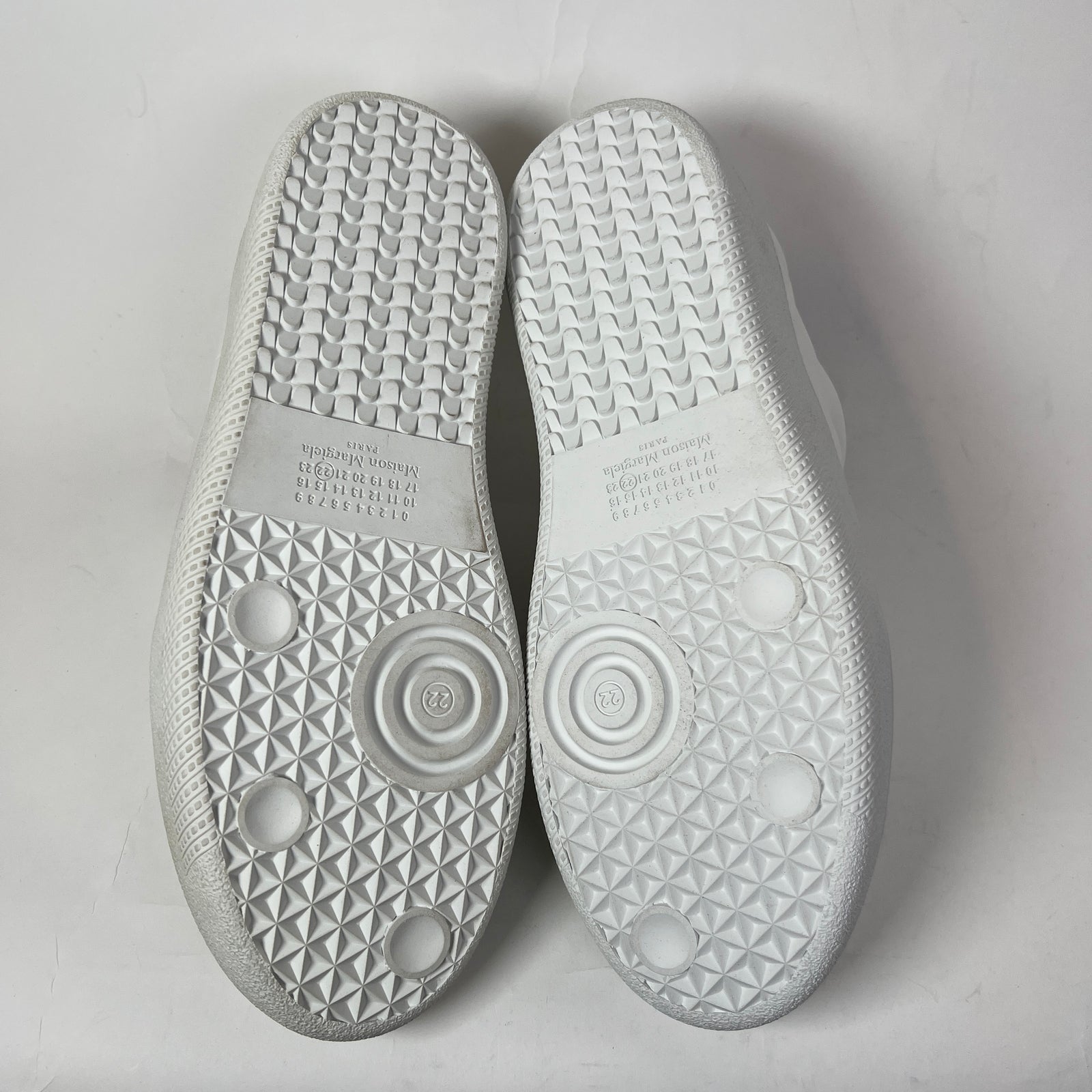 Maison Margiela Triple White Future Laceless Low-Top Sneaker Size 43