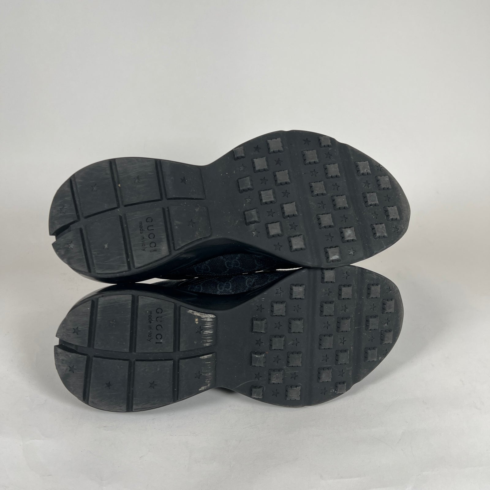 Gucci GG Black Rhyton Sneaker Size 11