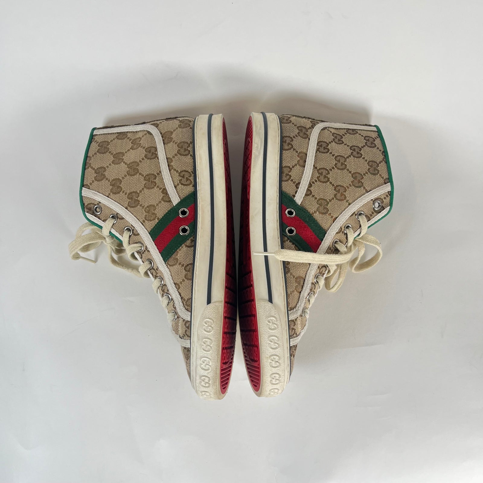 Gucci 77 Tennis High Tops Size 38