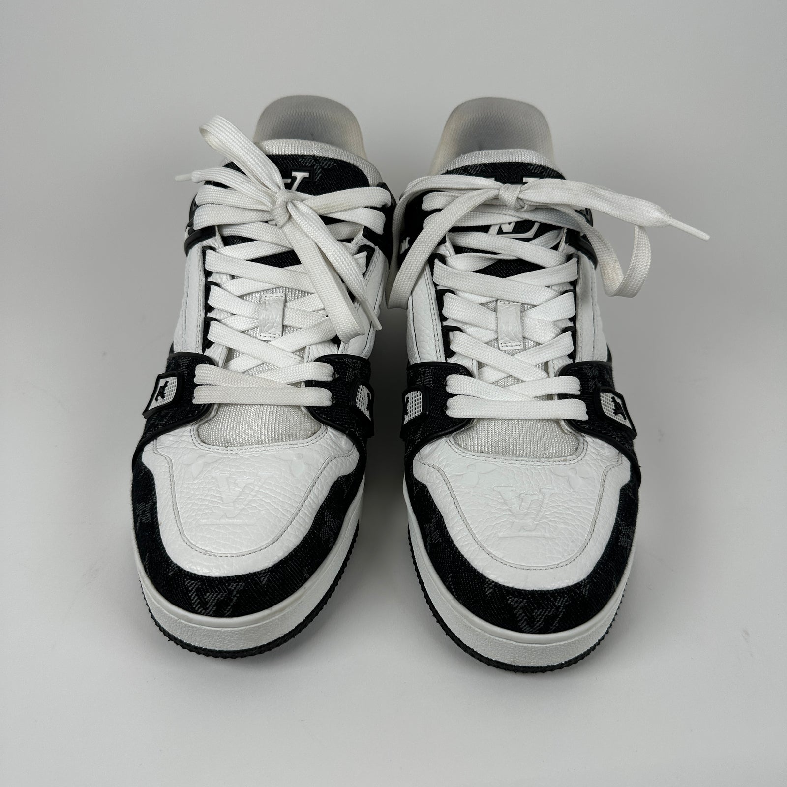 Louis Vuitton Monogram Denim Trainers Size 6LV