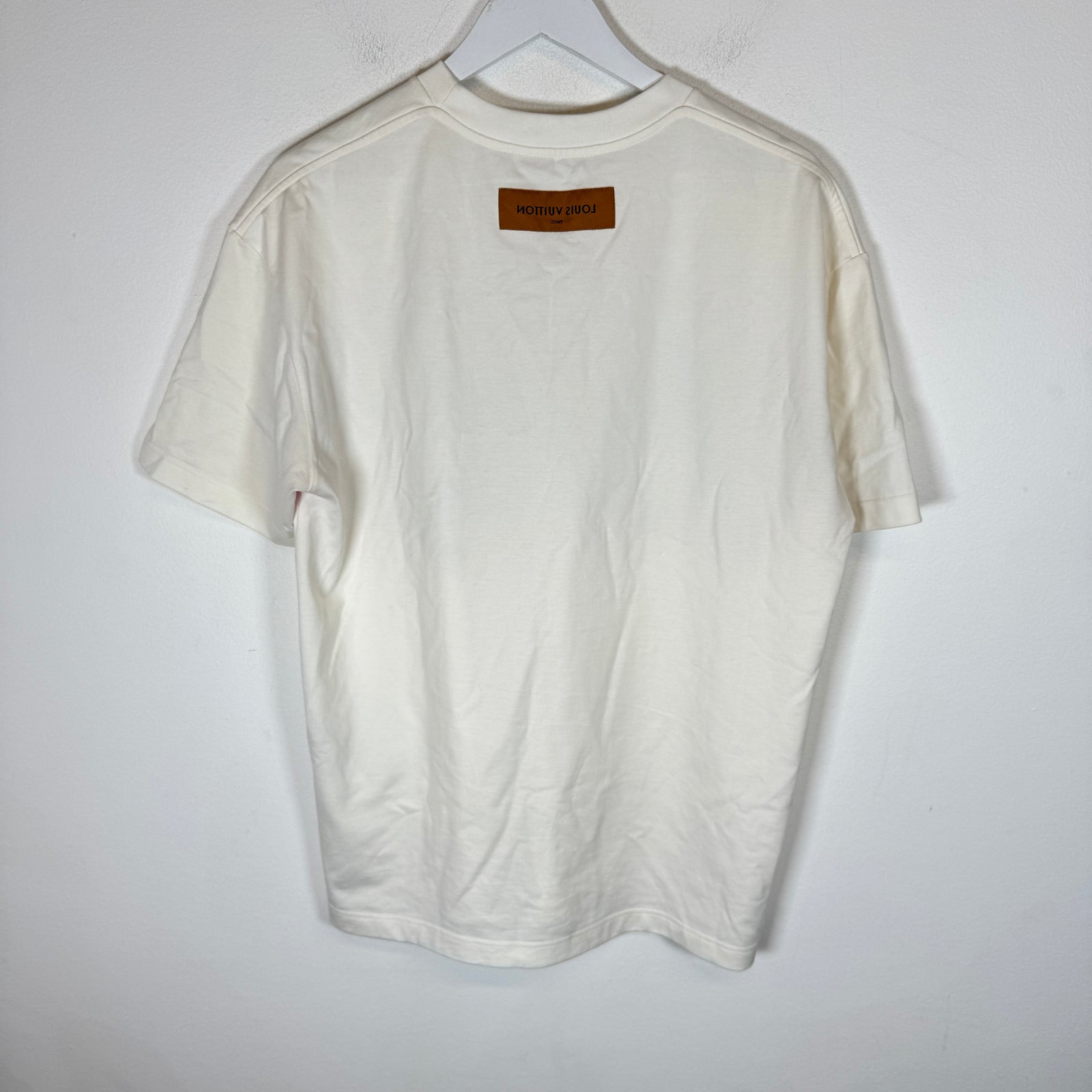 Louis Vuitton x Virgil Abloh White Graffiti Logo T-Shirt Size M