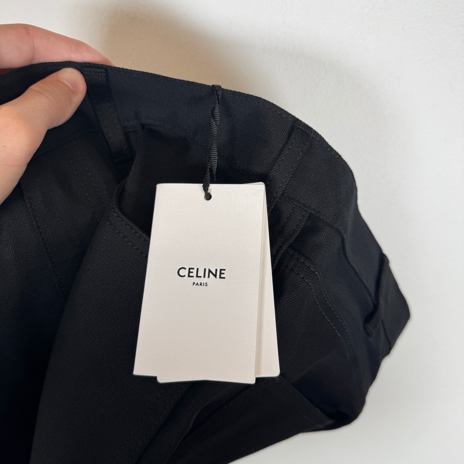 Celine Black Japanese Denim Jeans Size 30