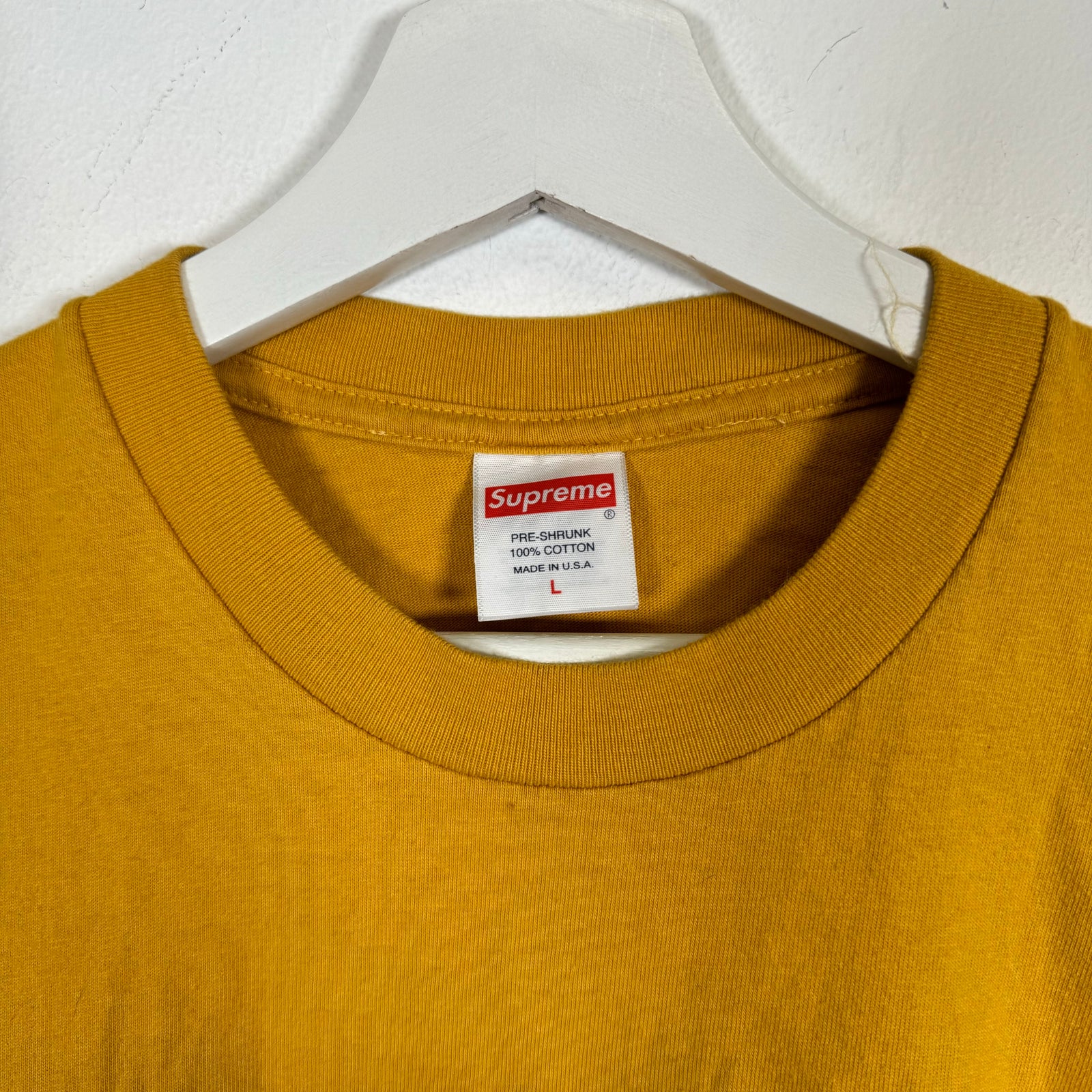 Supreme Yellow Jack Skeleton Tee Size L