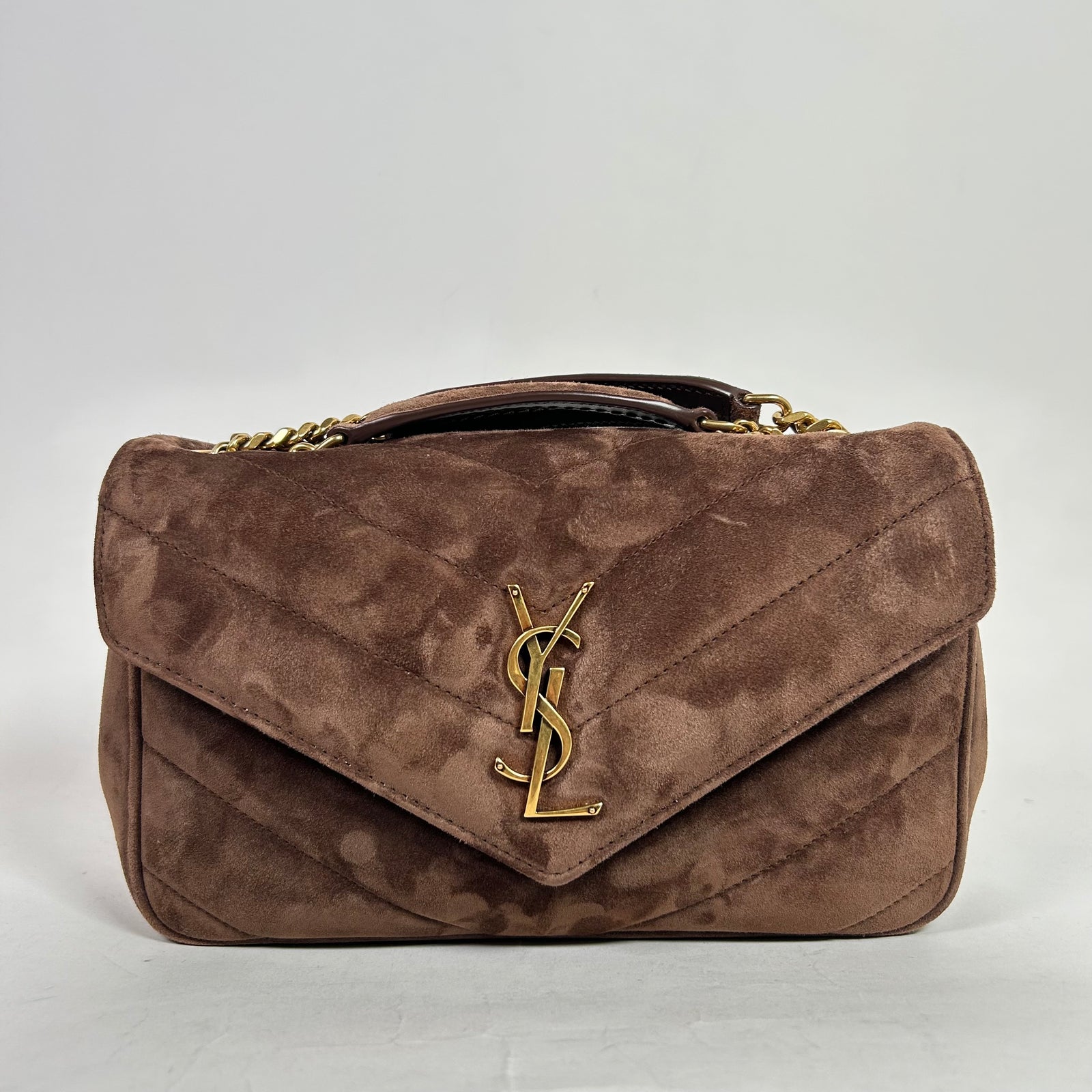 Saint Laurent Small Matelasse LouLou Suede Bag
