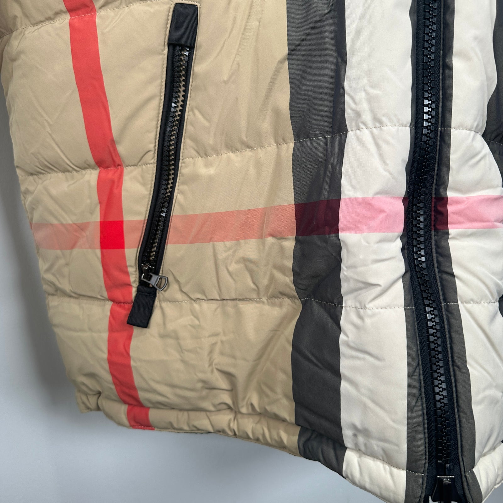 Burberry Reversible Check Puffer Jacket Size XL