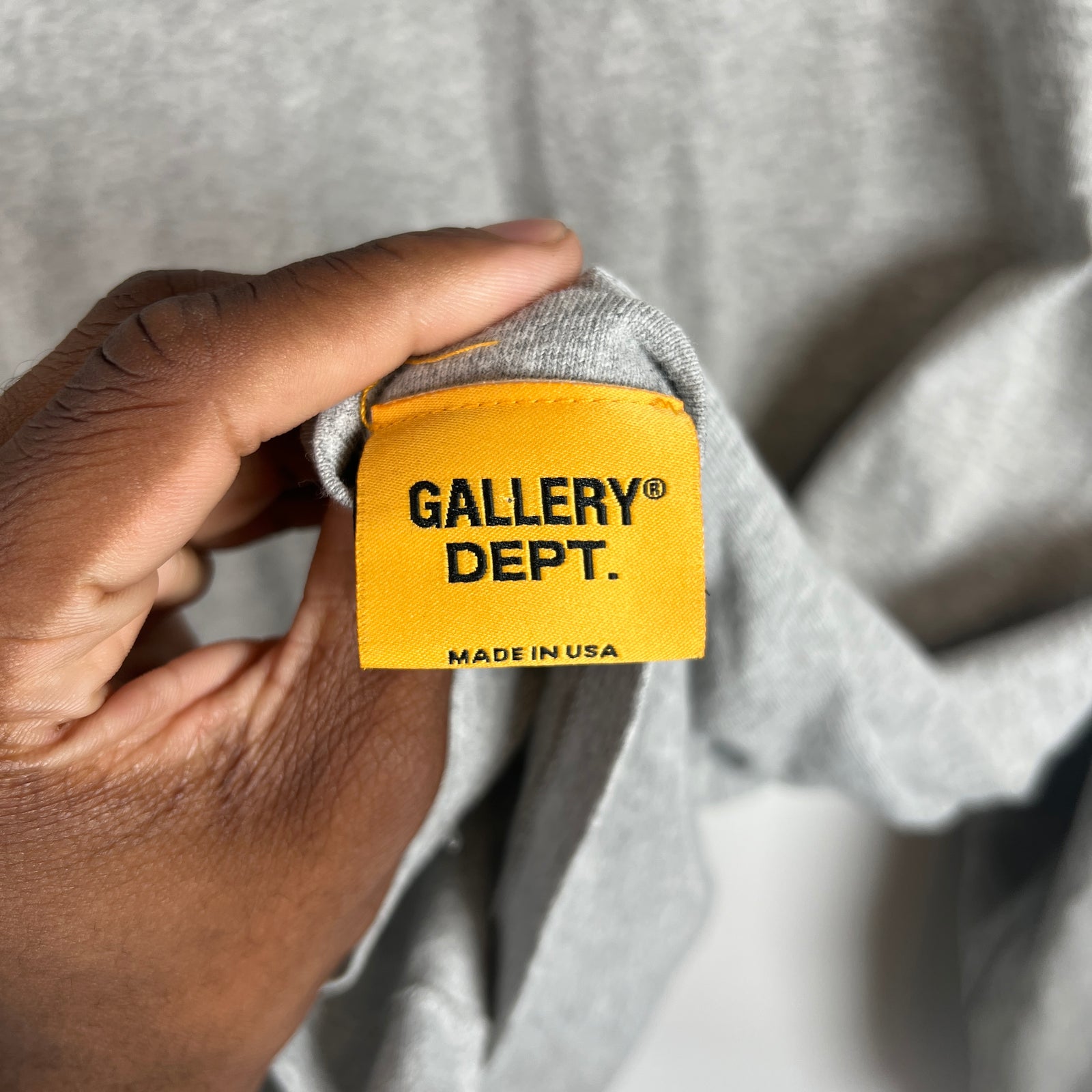 Gallery Dept. Gray Logo Longsleeve Shirt Size XXL