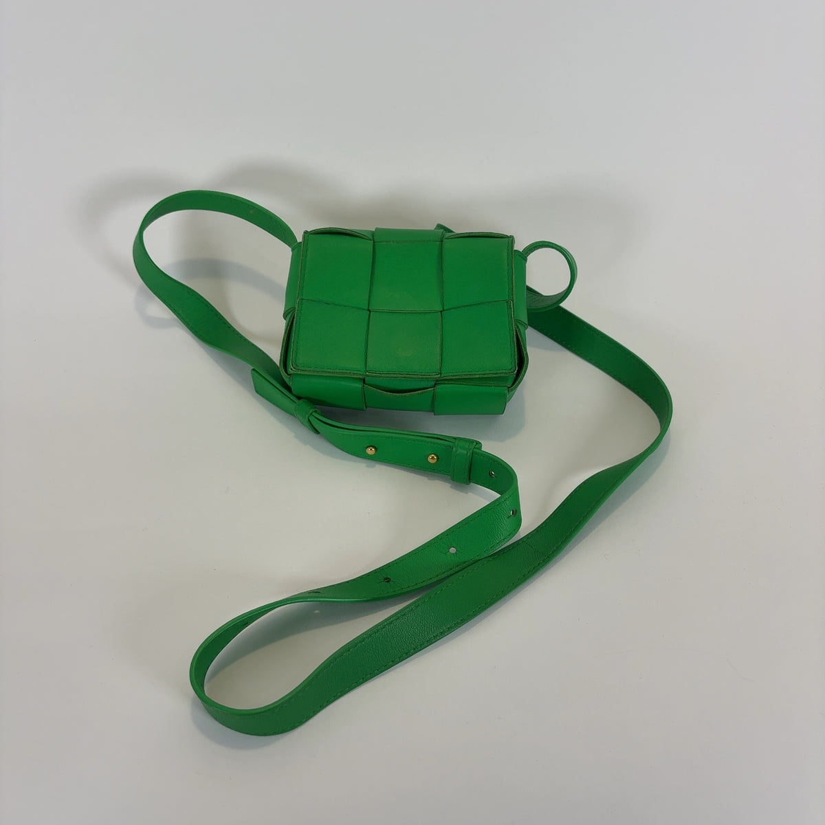 Bottega Veneta Mini Cassette Leather Bag
