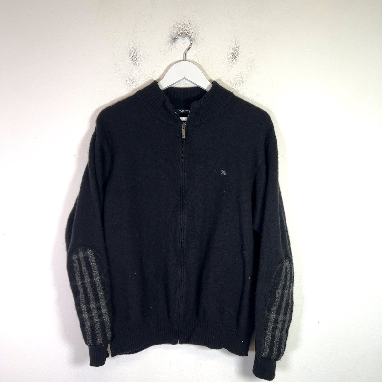 Burberry London Vintage Check Wool Zip-Up Jacket