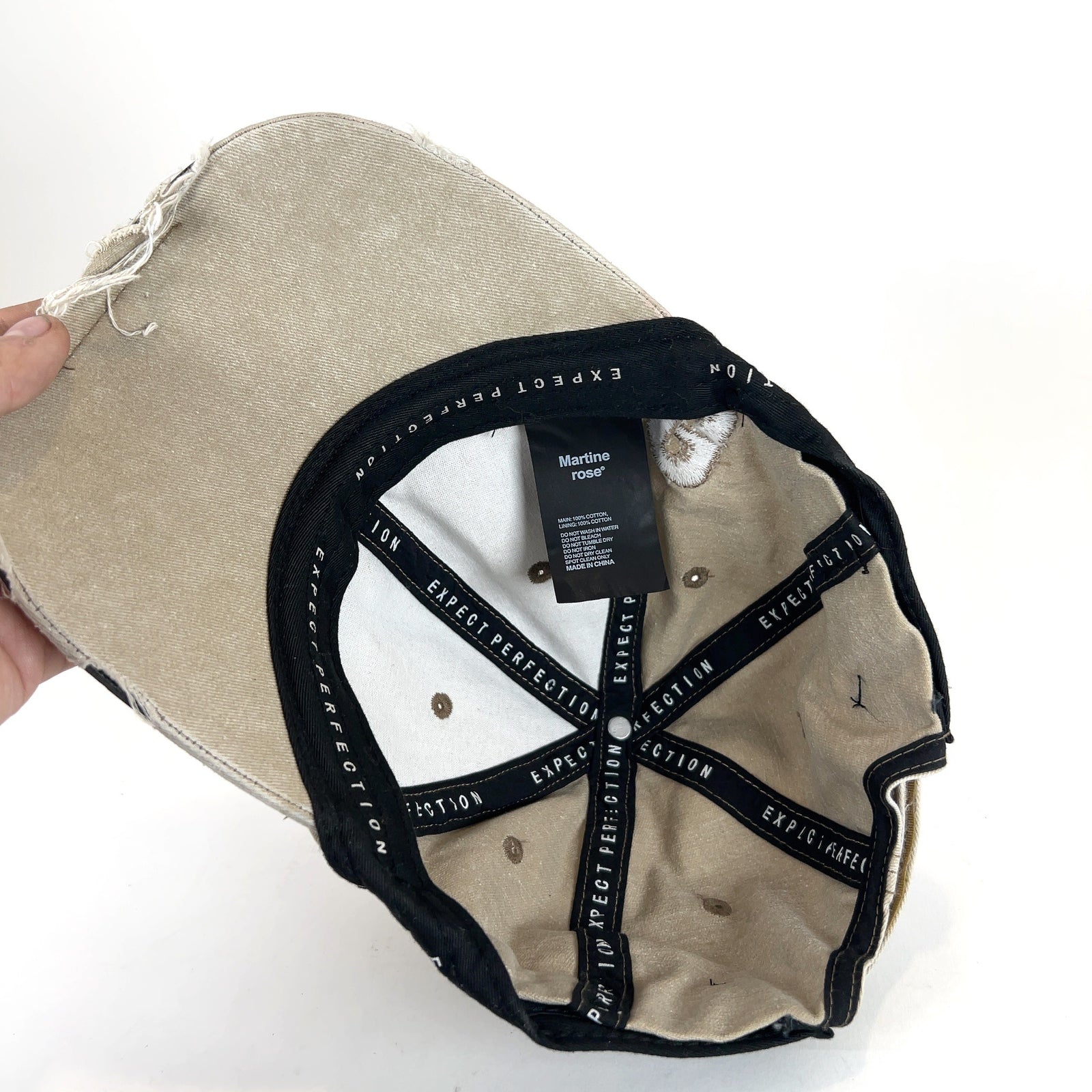 Martine Rose Side Logo Roll Back Hat