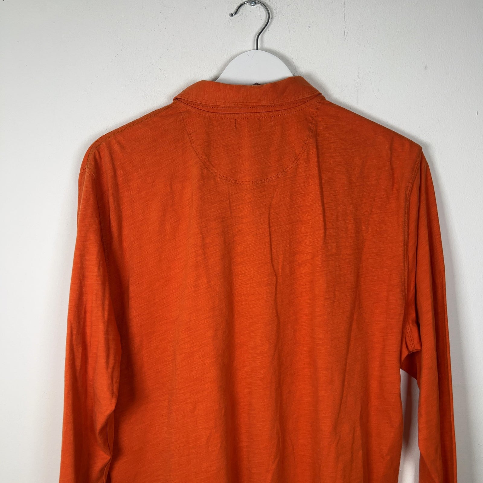 Burberry Brit Orange 1/4 Button Up Polo