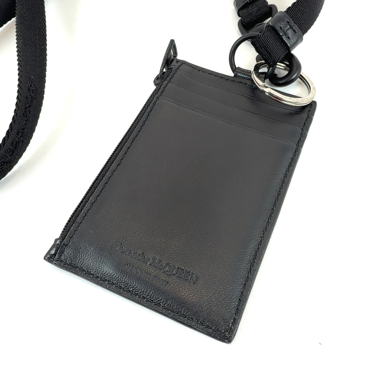 Alexander McQueen Leather Card Holder Lanyard Bag