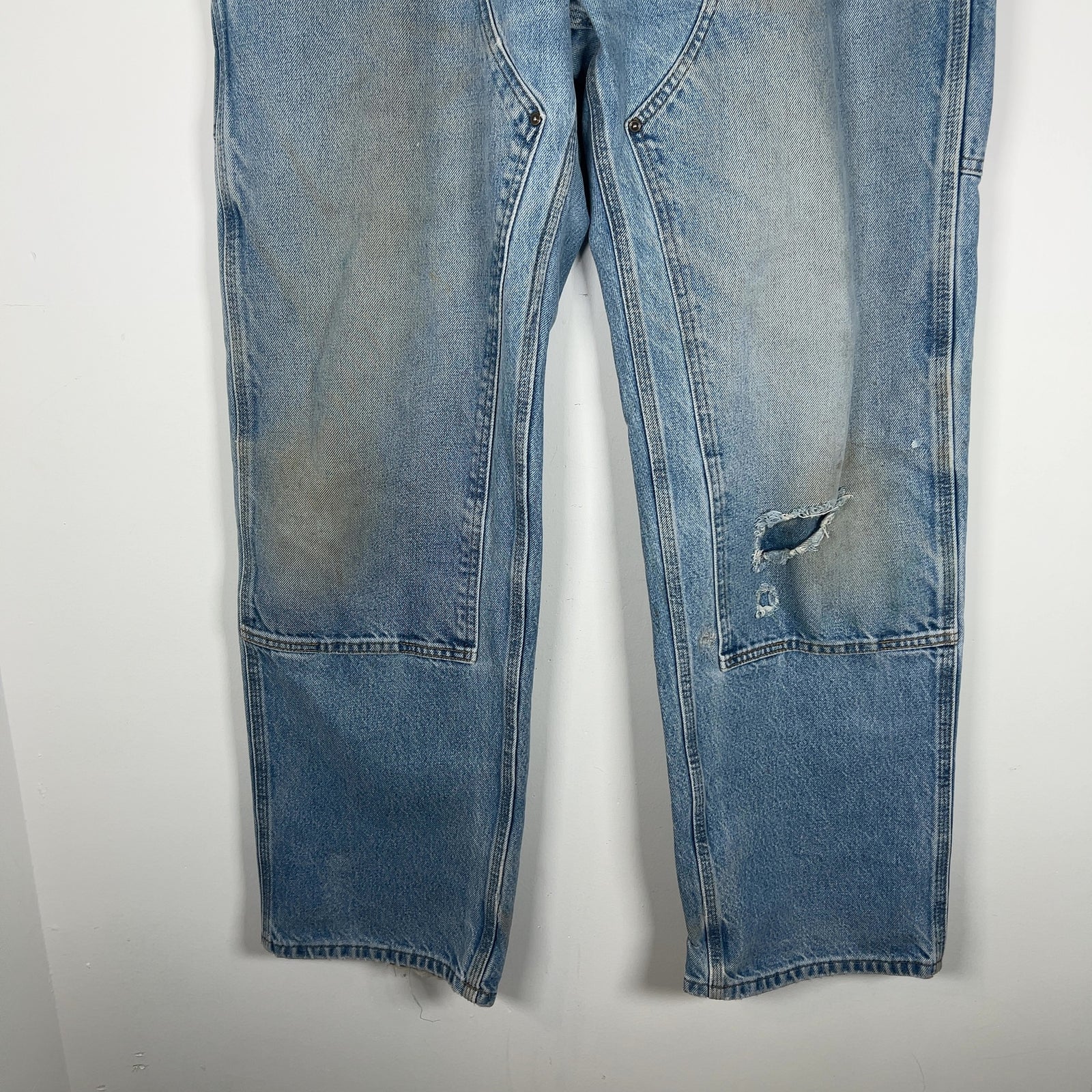 Carhartt Vintage Distressed Denim Double Knee Carpenter Jeans
