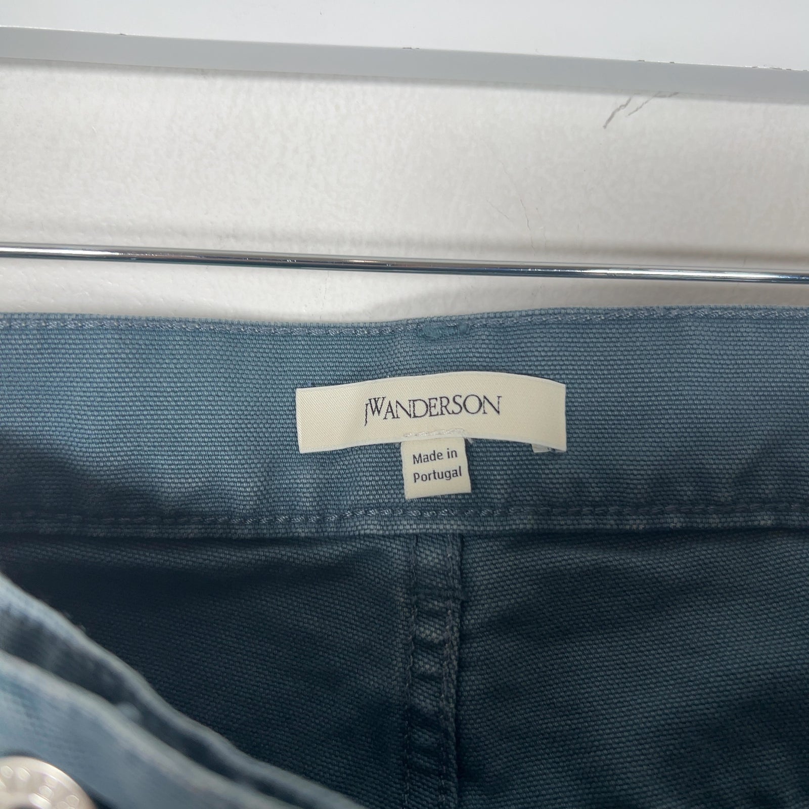 JW Anderson Blue 'Twisted' Workwear Canvas Pants