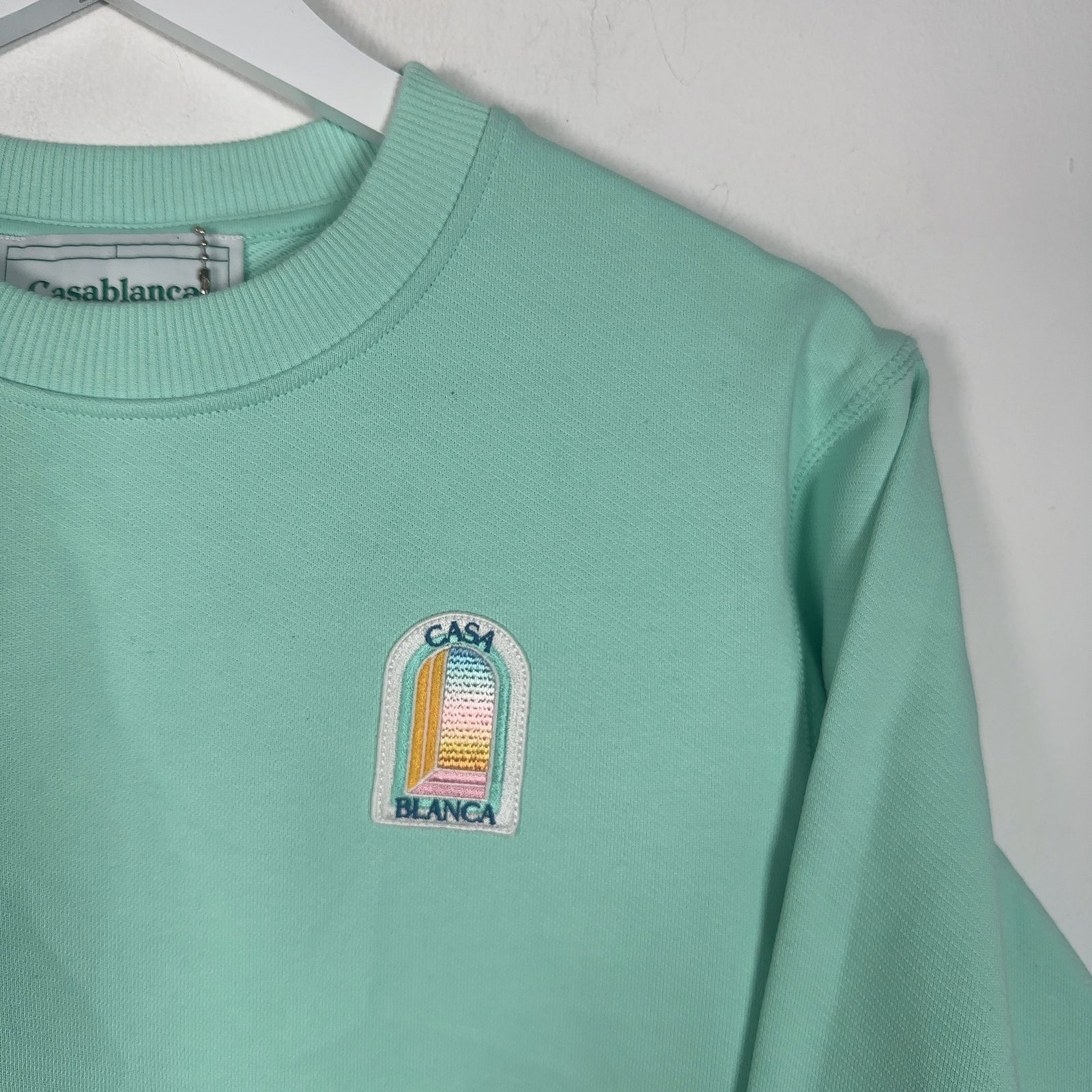 Casablanca Window Logo Patch Crewneck