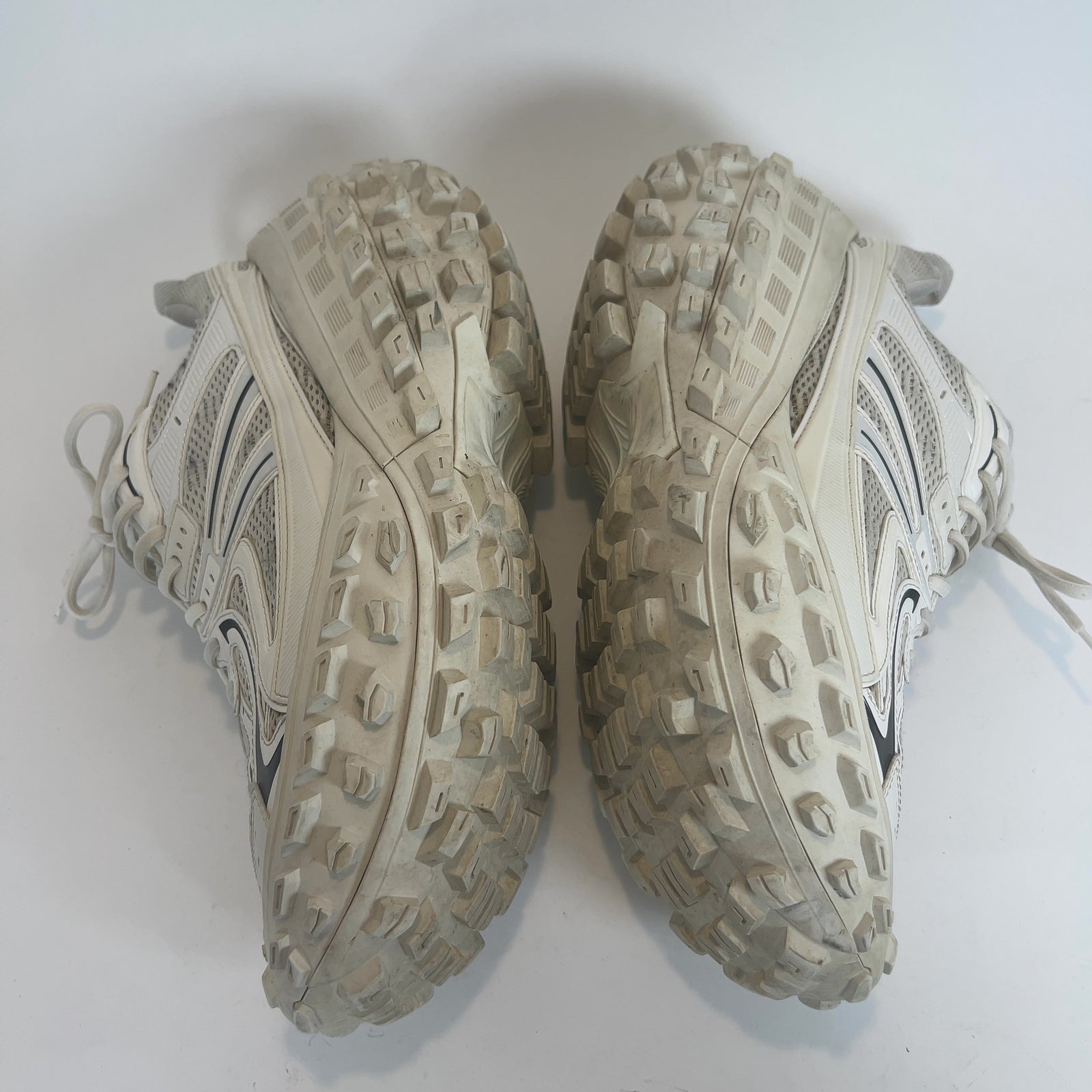 Balenciaga Eggshell Contrast Defender Lowtop Sneakers