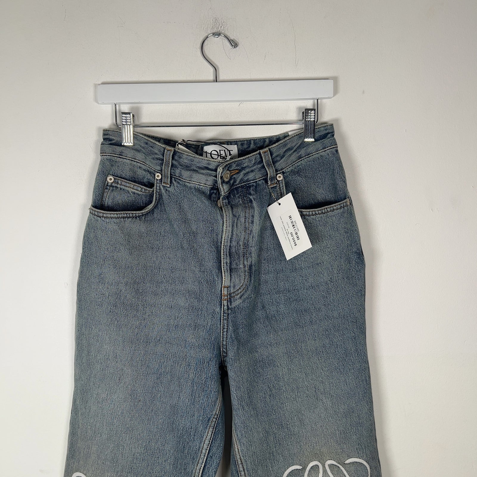 Loewe Anagram Baggy Washed Logo Jeans Size 30