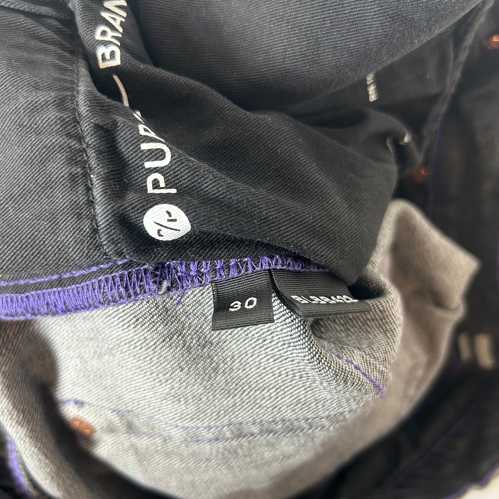 Purple Brand Grey Distressed Jeans Size 30