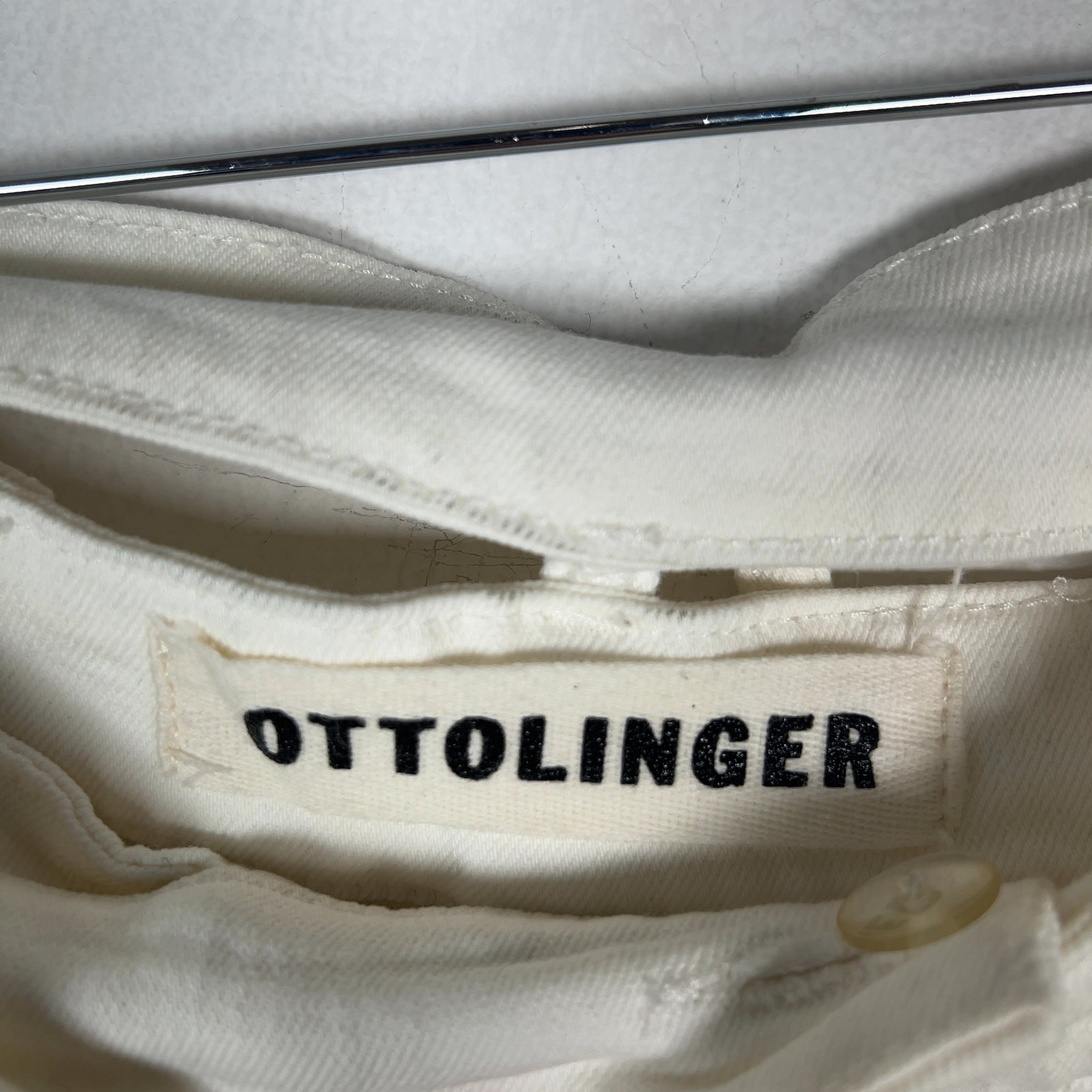 Ottolinger White Asymmetrical Wrap Shorts Size M