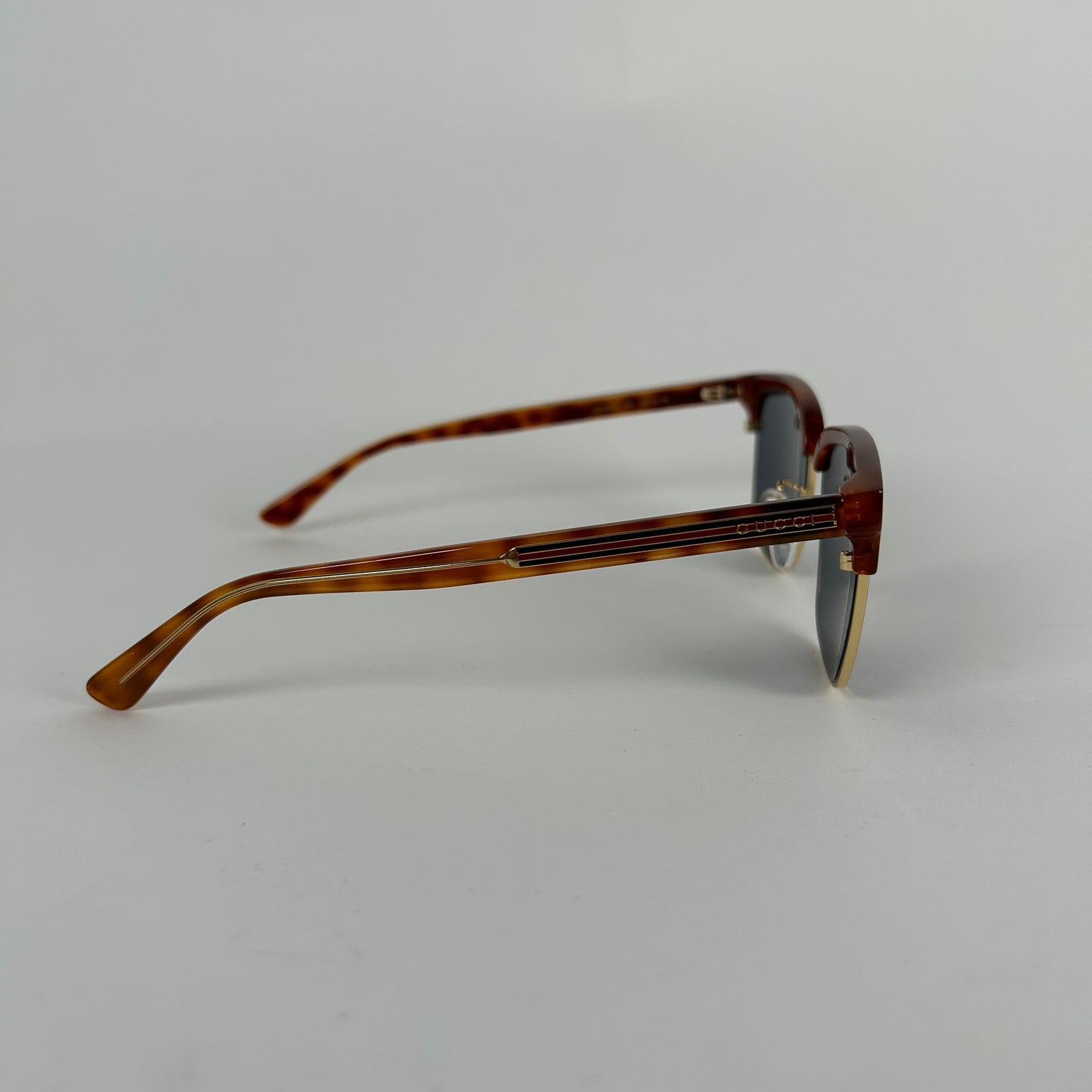 Gucci Brown/Gold Clubmaster Sunglasses