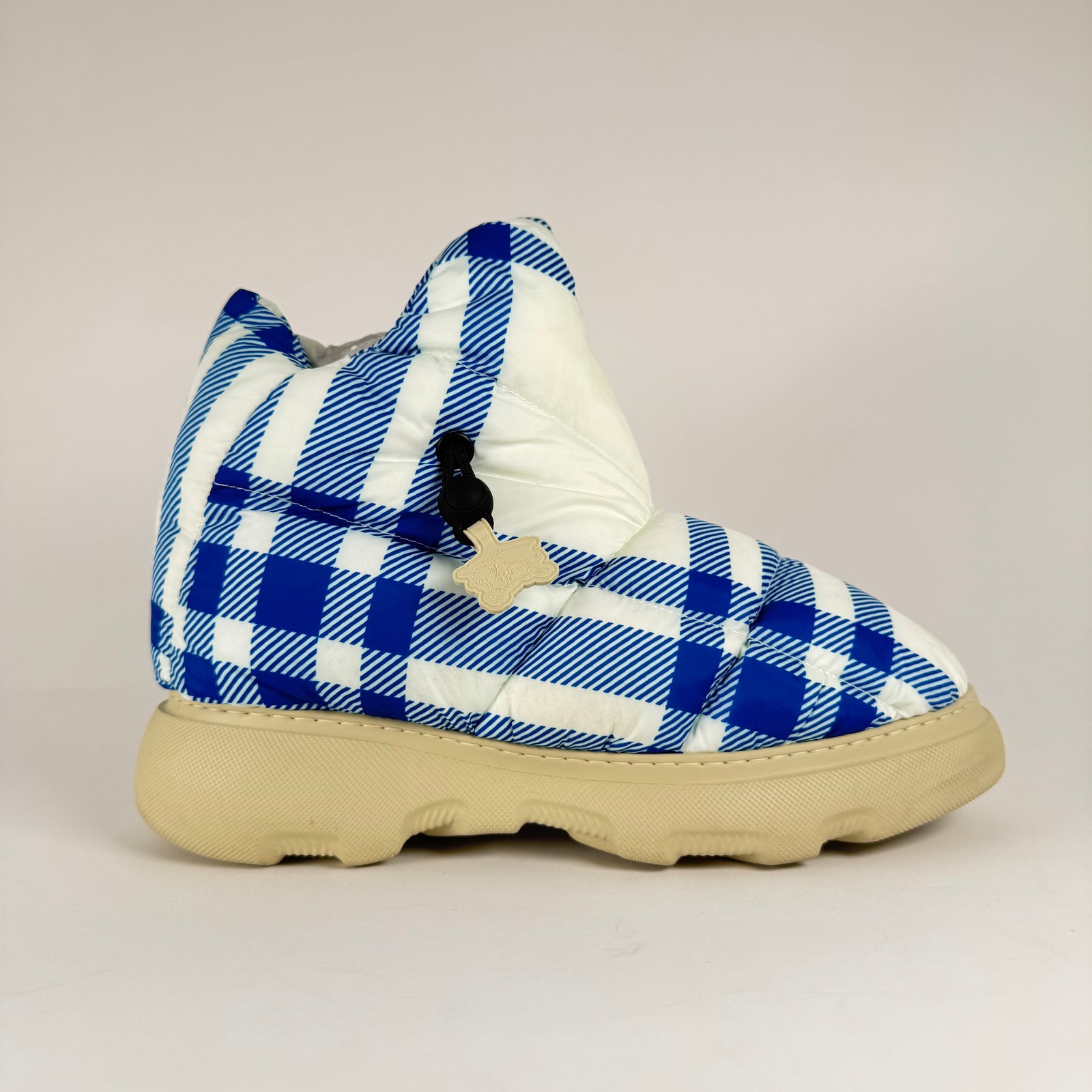 Burberry Check Pillow Puffer Boots Size 10