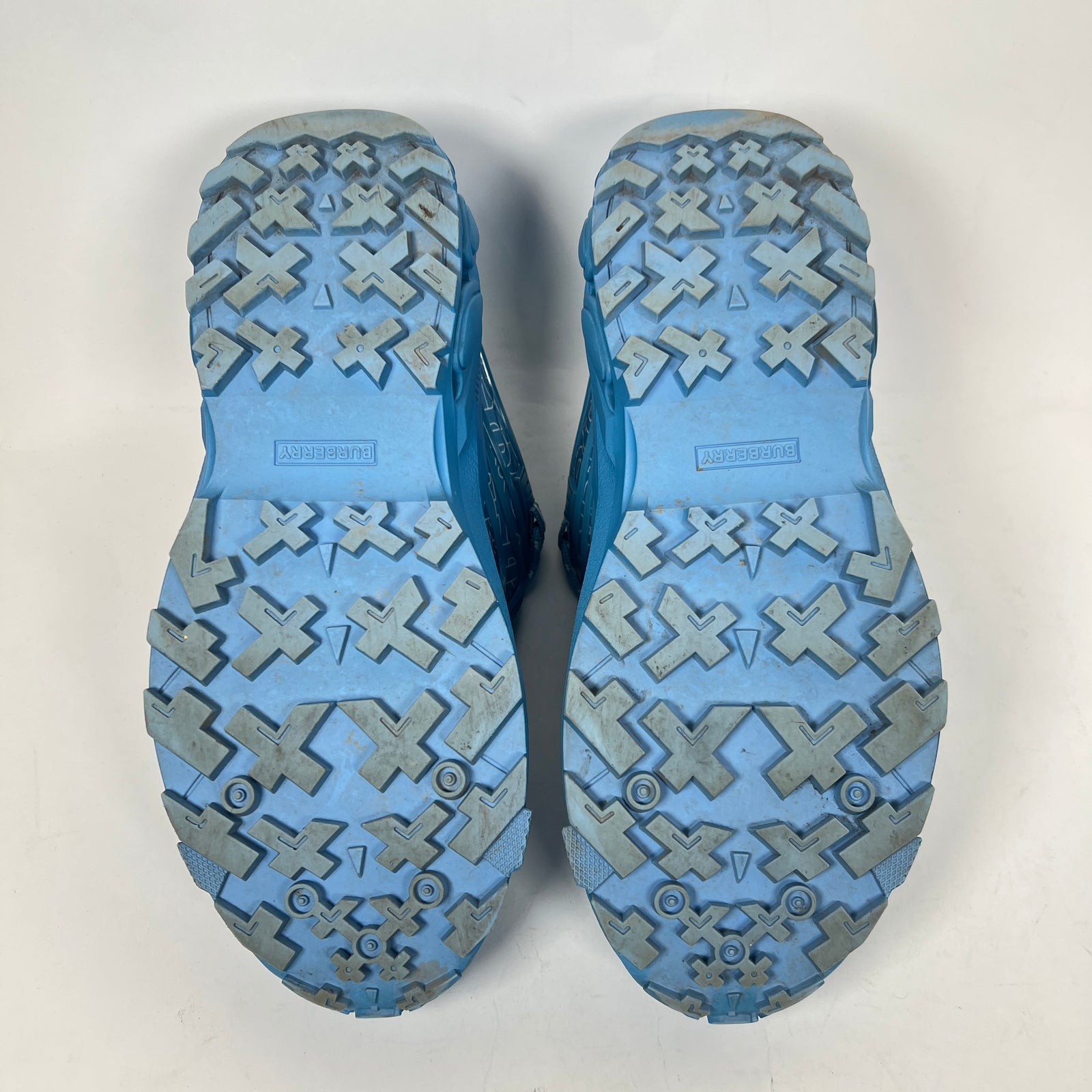 Burberry Light Blue Arthur Monogram Sneaker Size 41