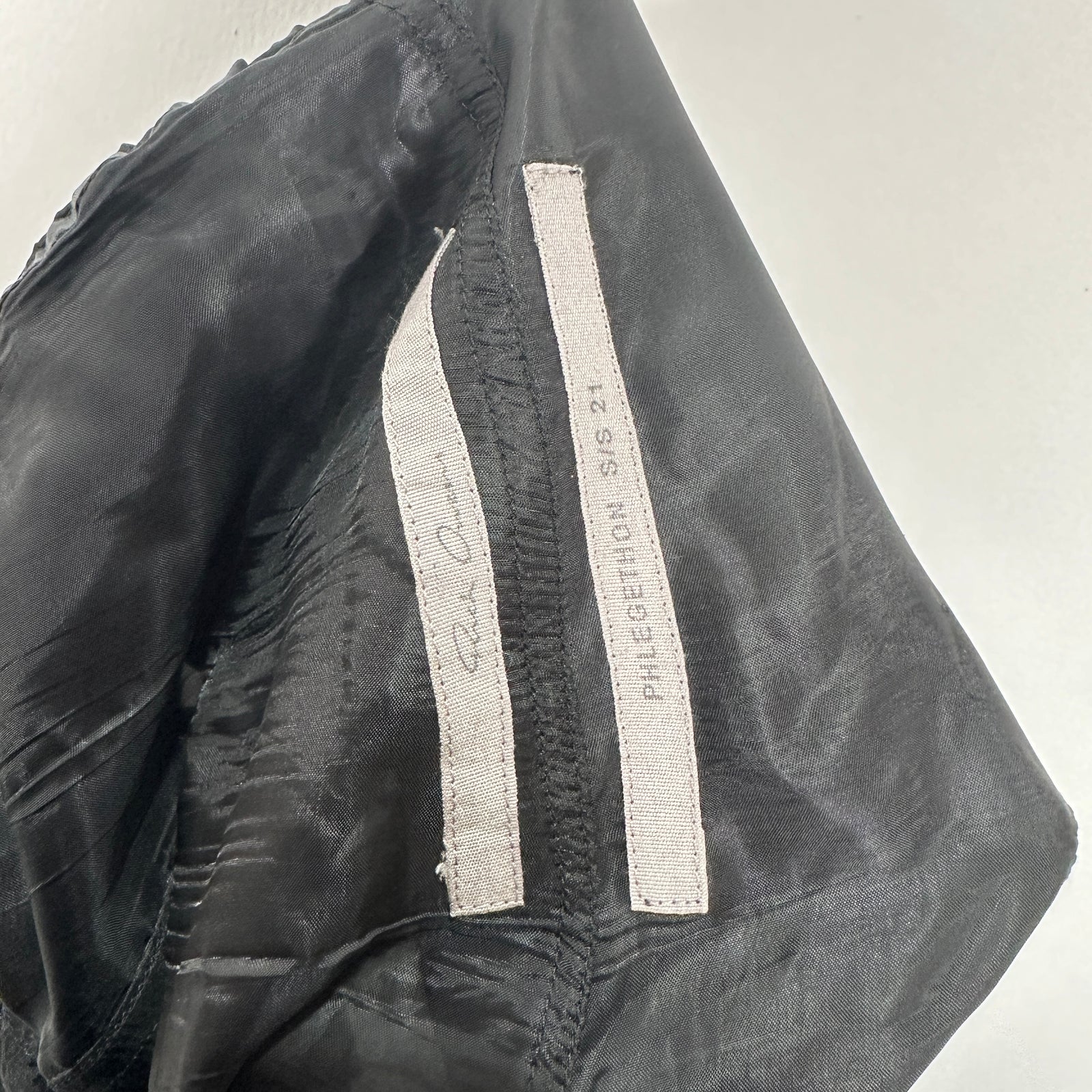 Rick Owens Phlegethon SS21 Bela Satin Shorts Size XL