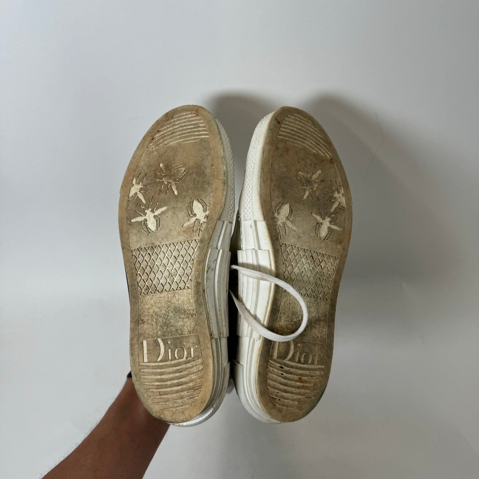 Dior B23 White High Tops Size 40