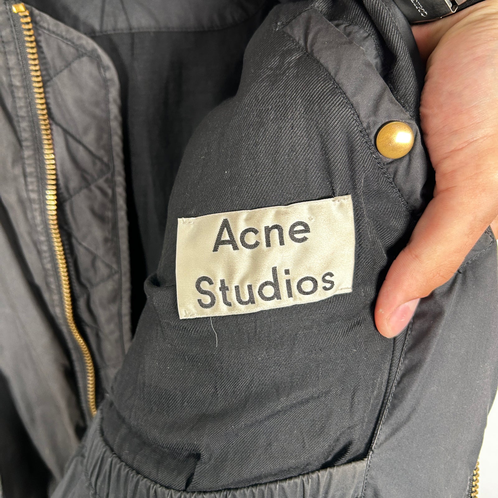 Acne Studios Black Bomber Jacket Size S