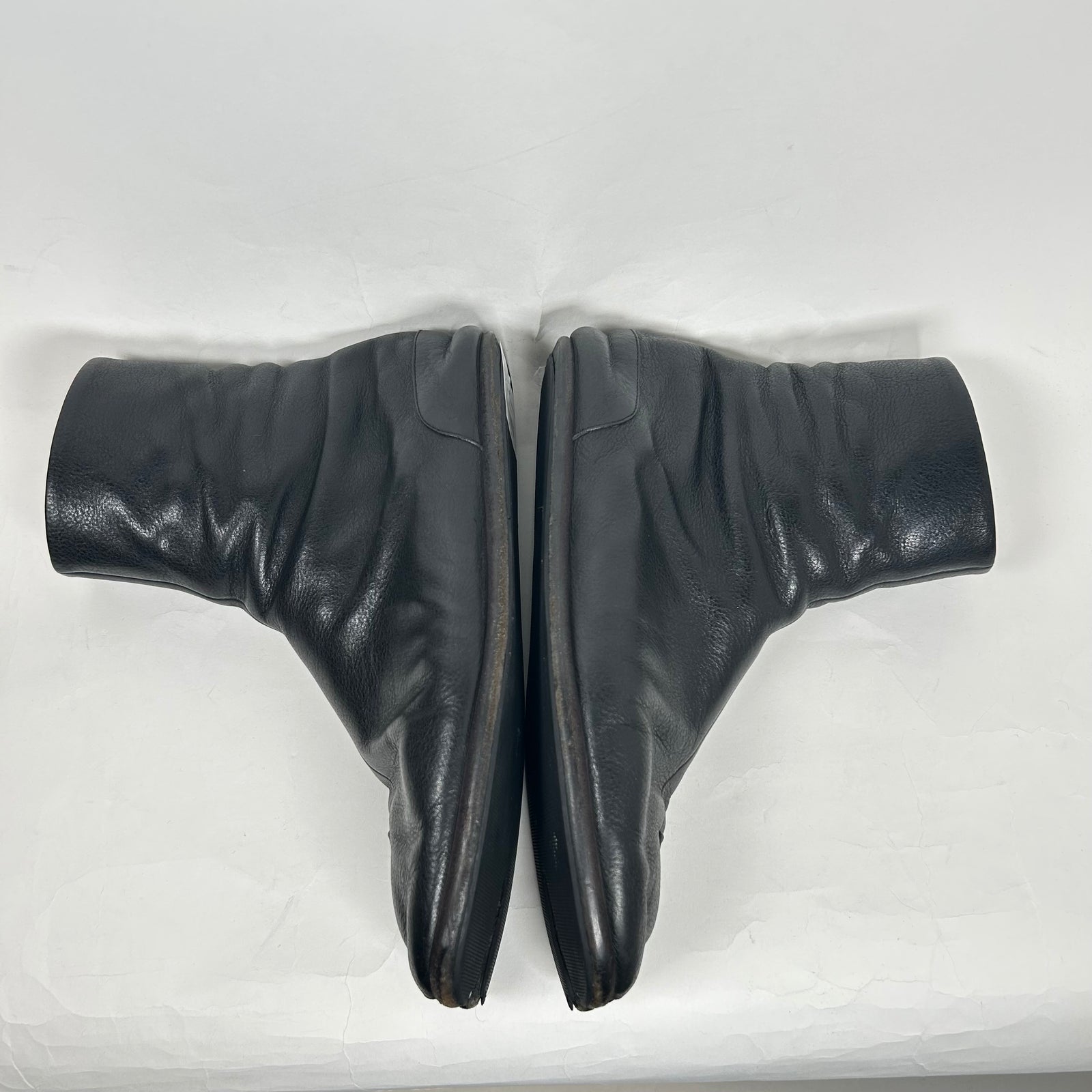 Maison Margiela Black Flat Tabi Boots Size 11
