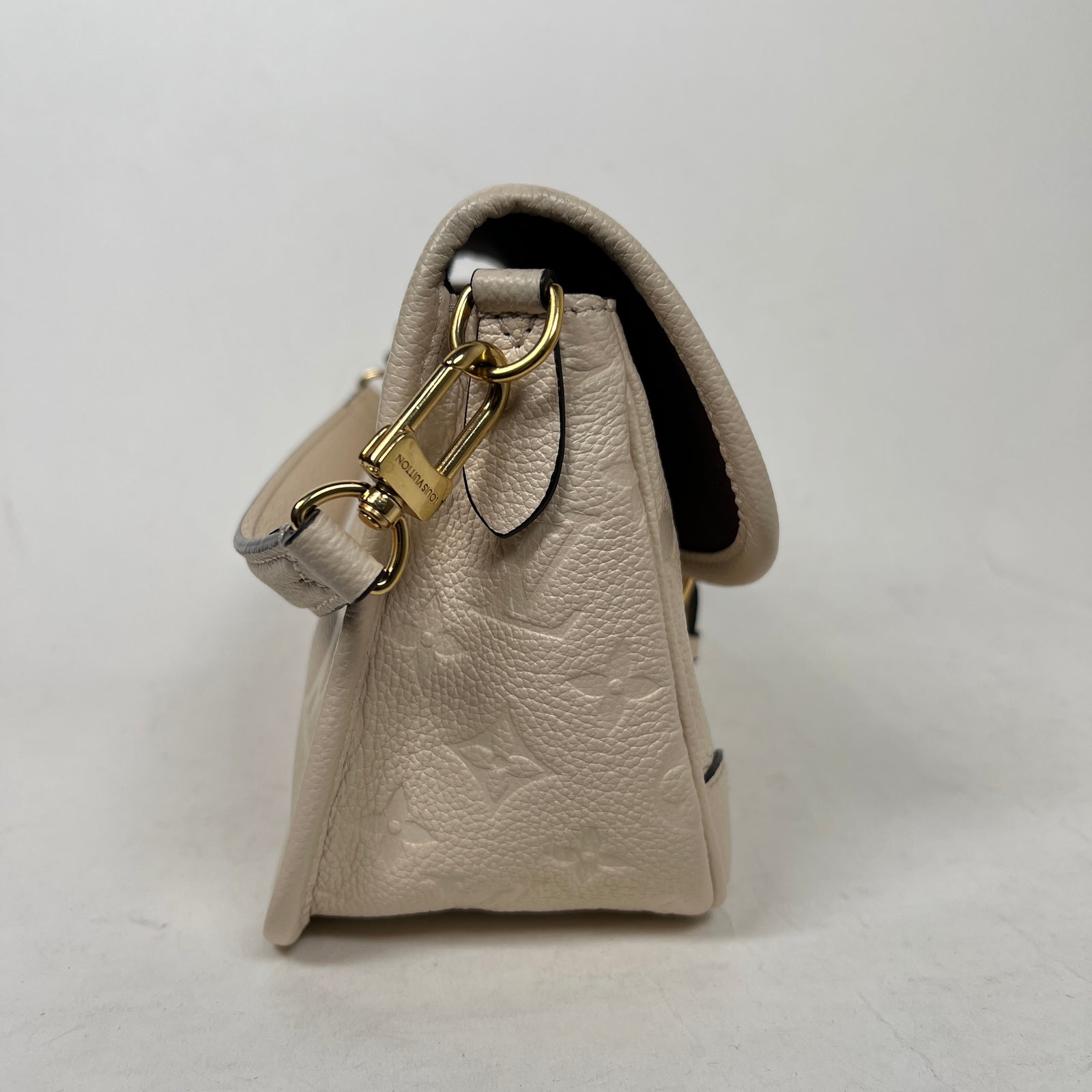 Louis Vuitton Cream Monogram Empreinte Diane NM Handbag