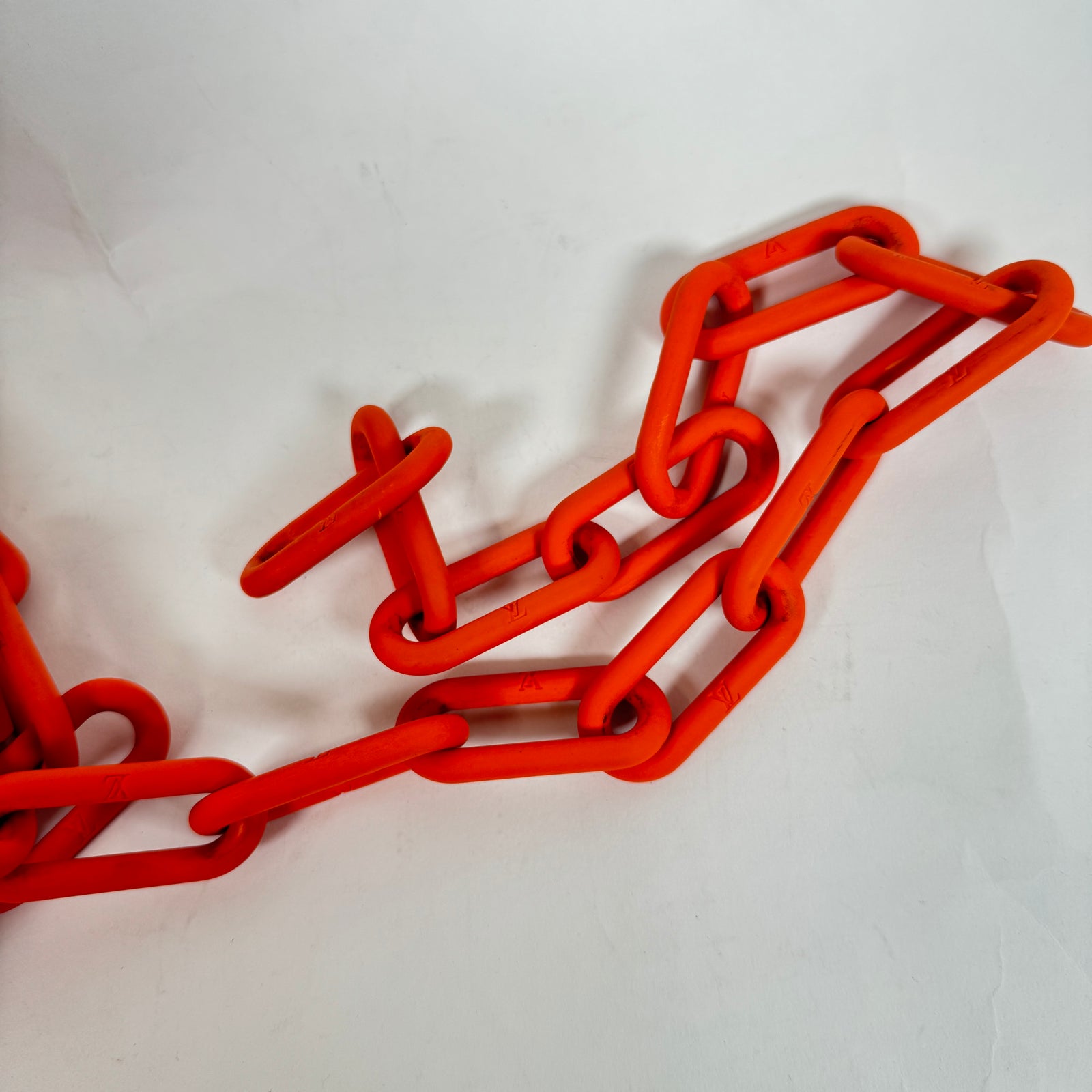 Louis Vuitton Orange Monogram MCA Signature Belt Size 95
