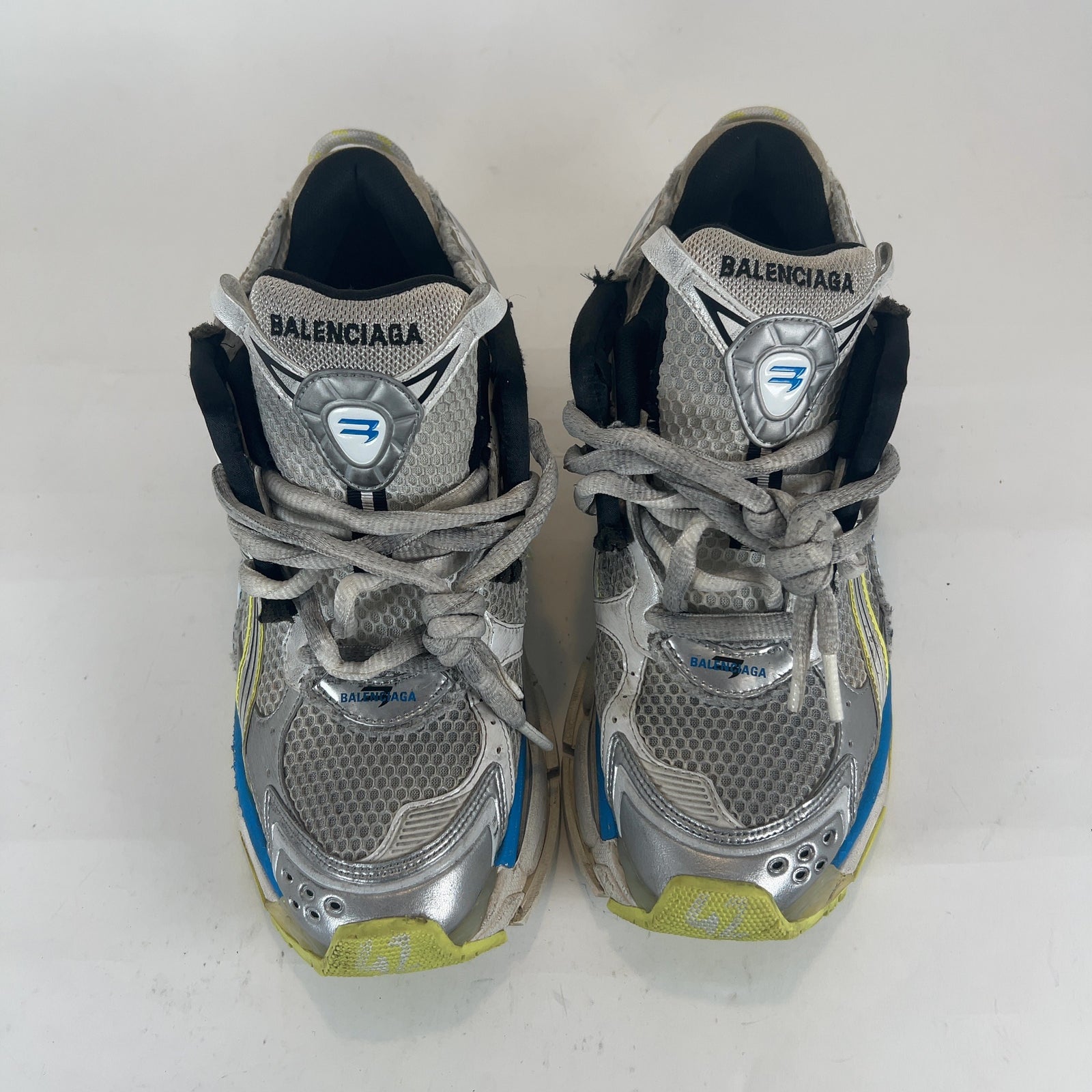 Balenciaga Yellow/Blue Mesh Runners