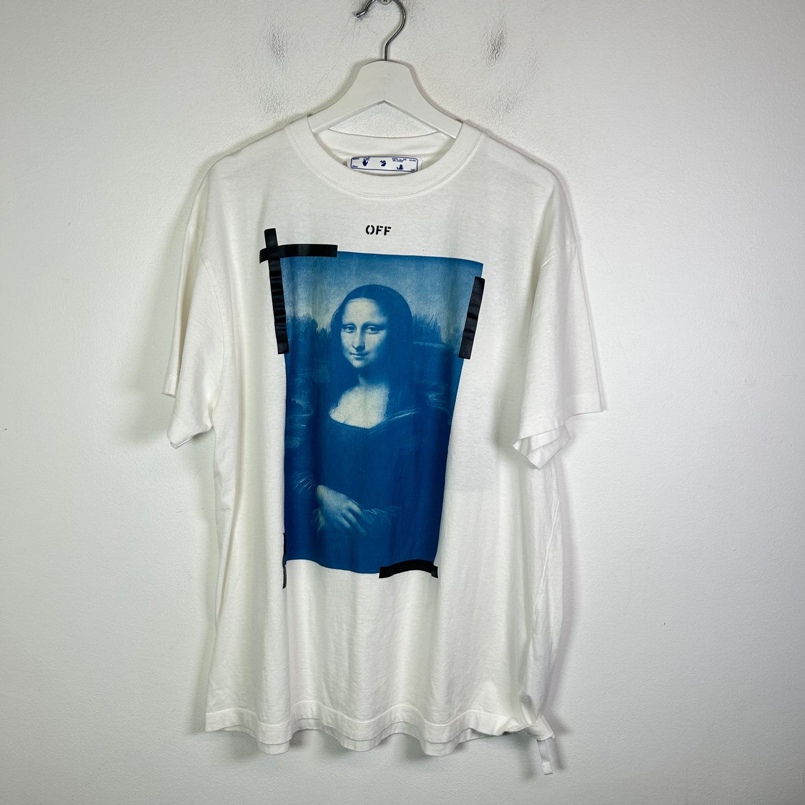 Off-White Mona Lisa Tape Logo T-Shirt