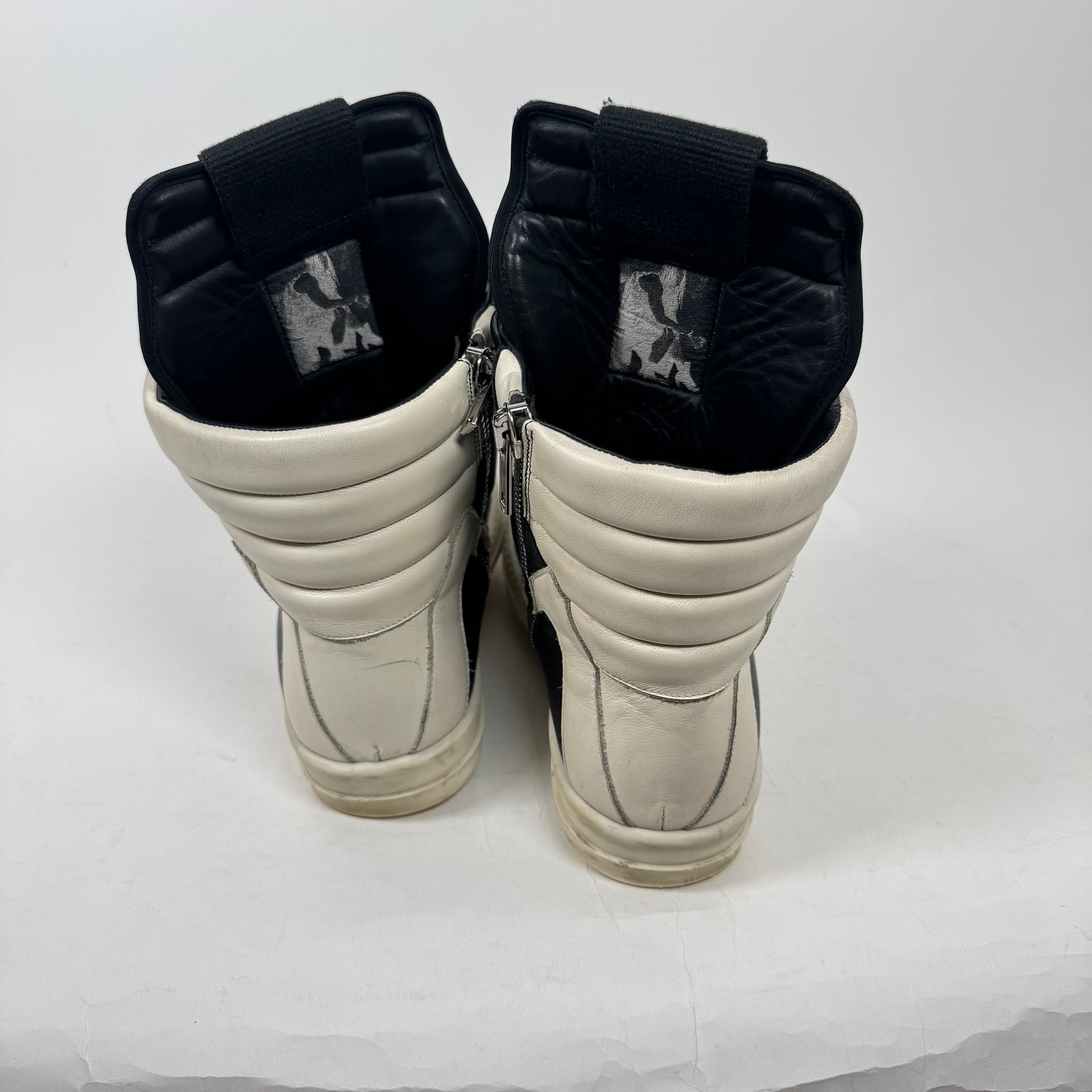 Rick Owens Black Jumbo Lace Geobaskets Size 41