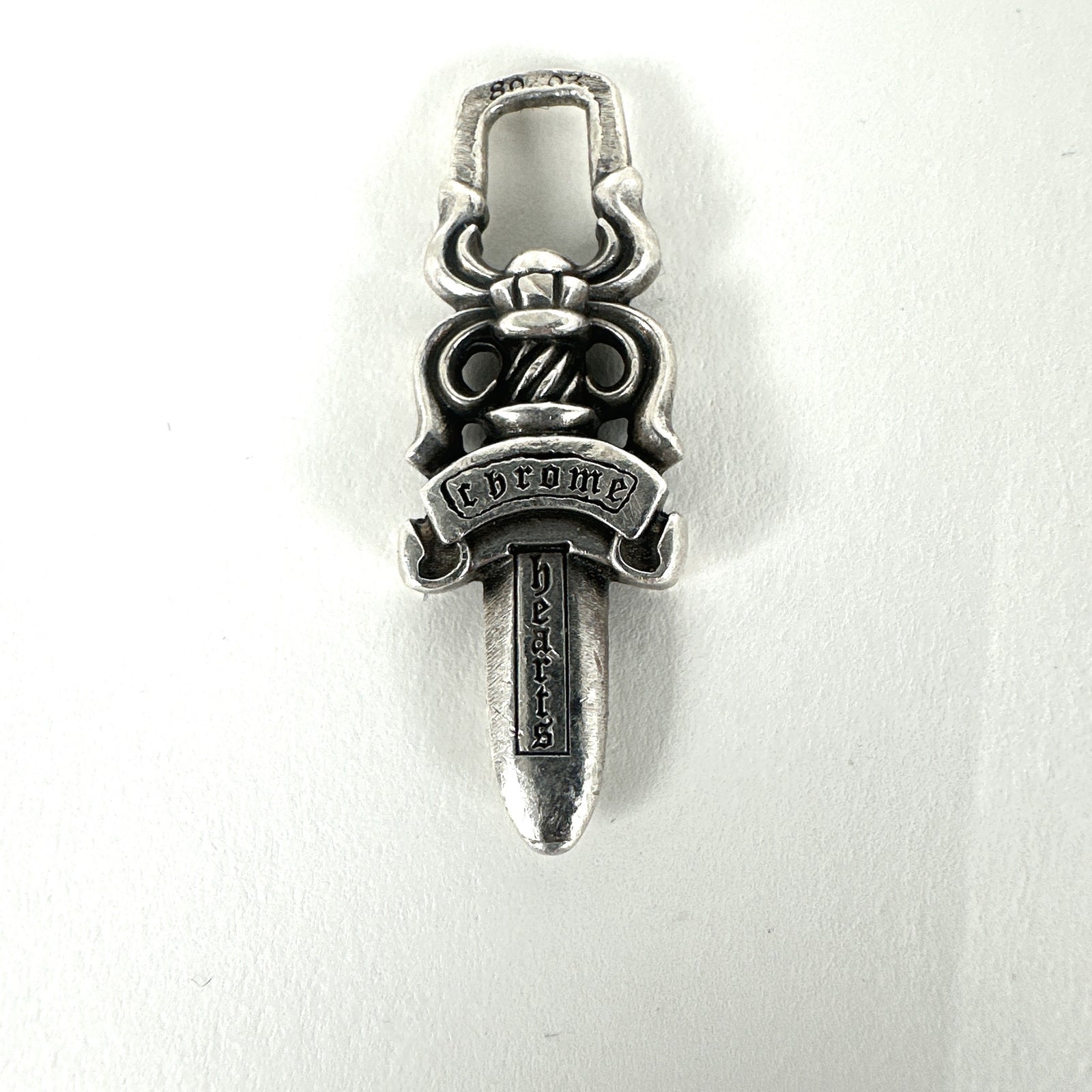 Chrome Hearts .925 Silver Dagger Zipper Pendent