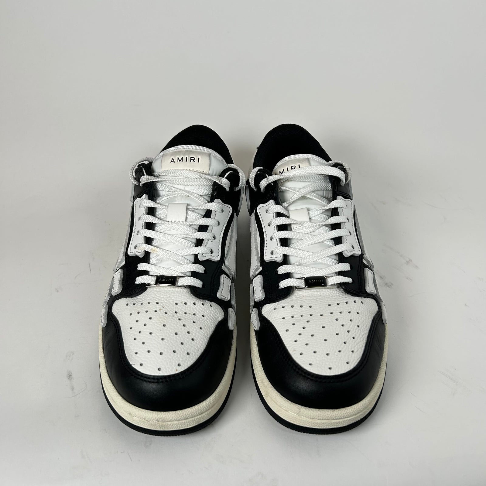 Amiri Black/White Skel Low-Top Sneaker Size 44