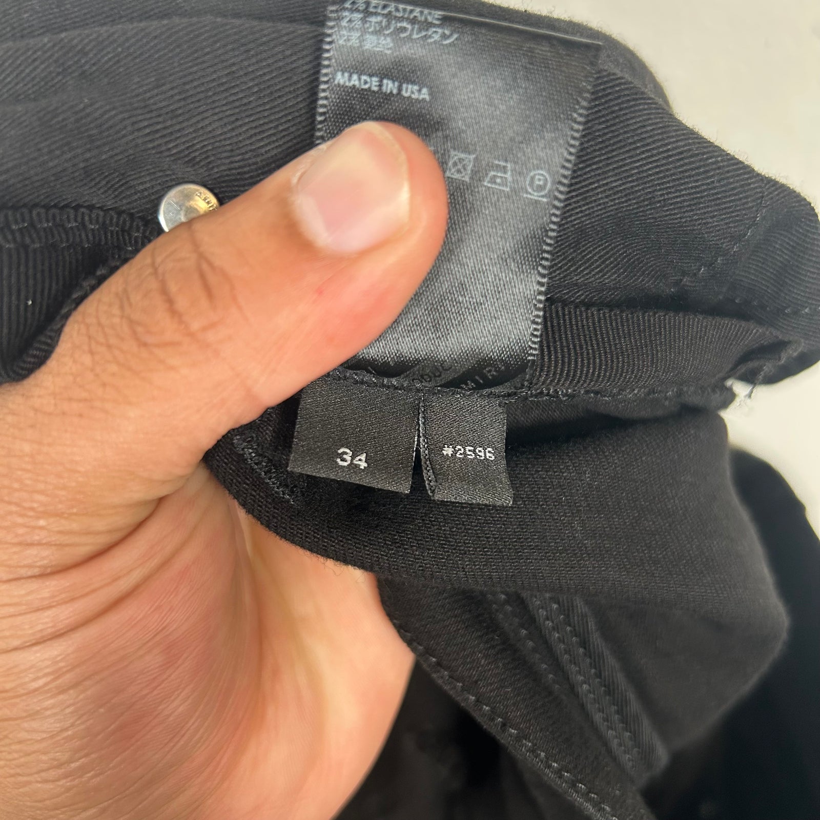 Amiri Black Distressed Thrasher Jeans Size 34