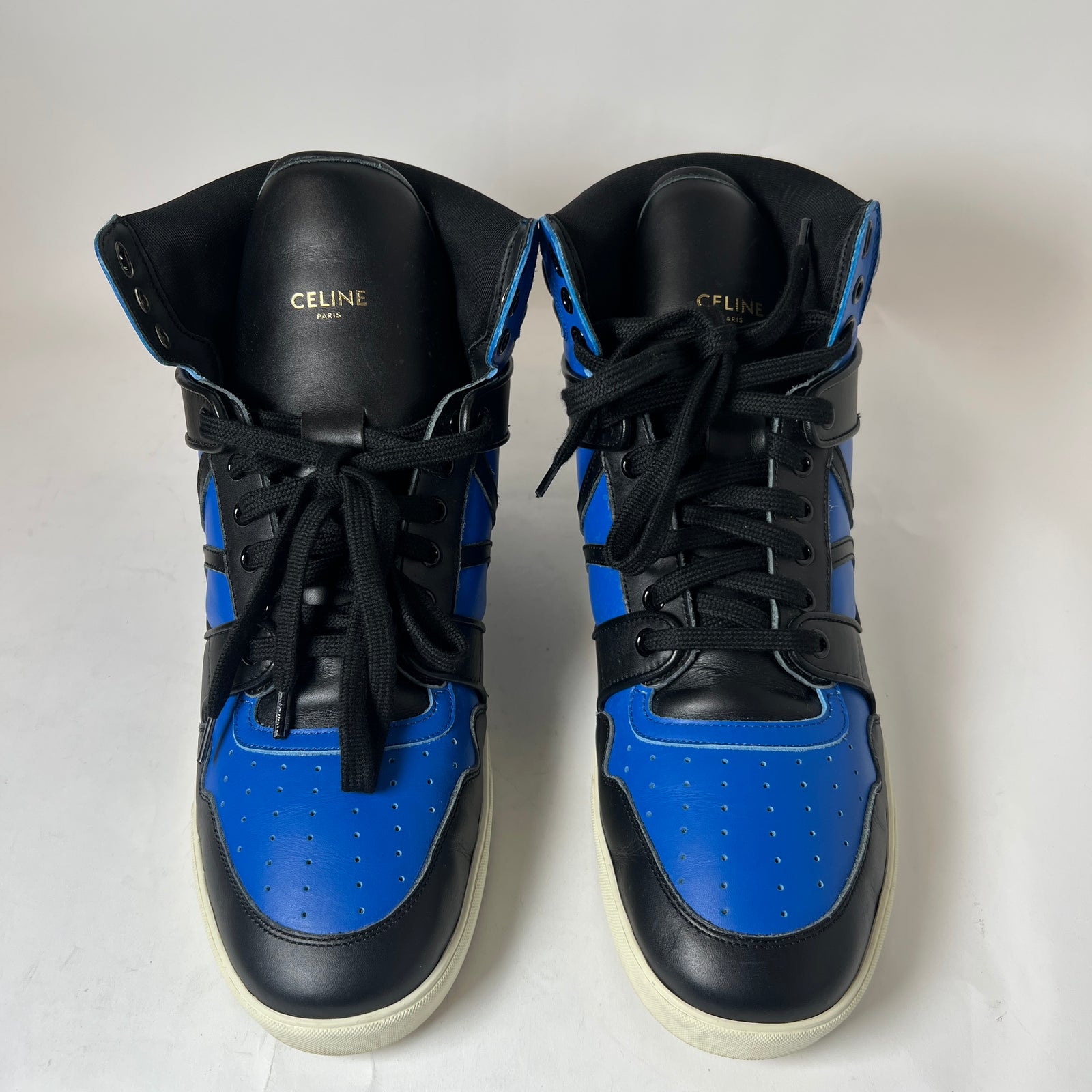 Celine Royal Blue Brake High-Top Sneaker Size 44