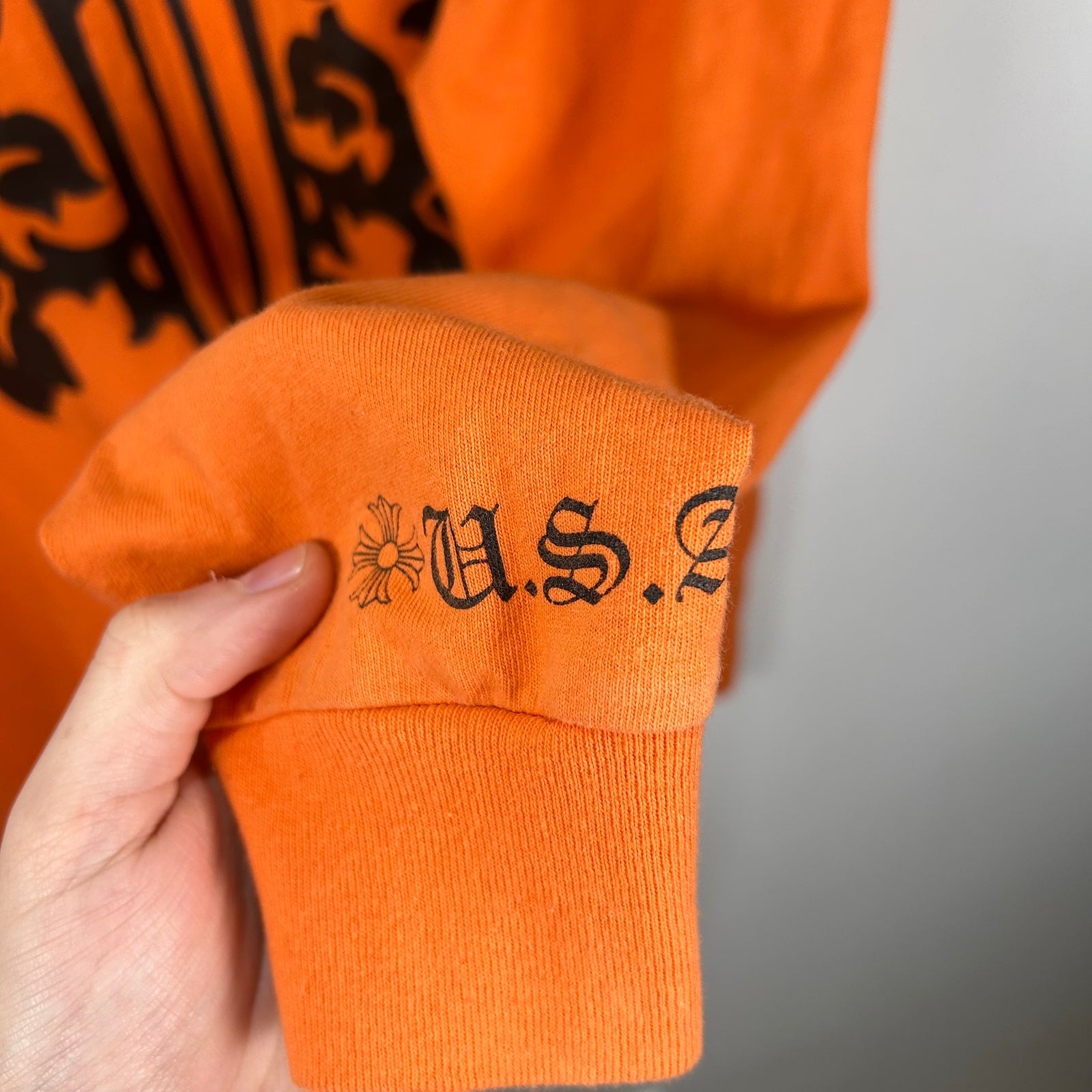 Chrome Hearts Orange Dagger Vine Longsleeve Size XL