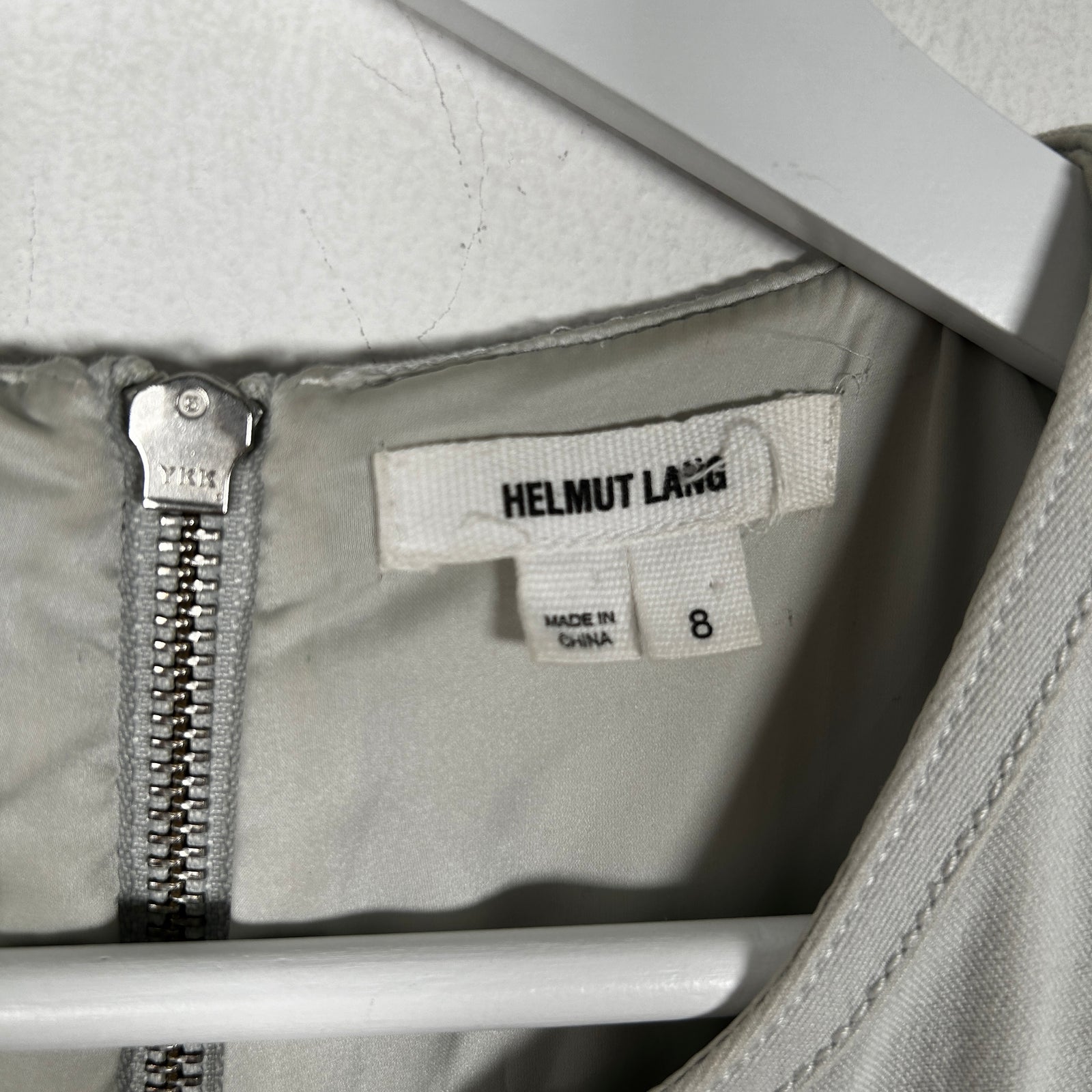 Helmut Lang White Skirt Dress Size 8