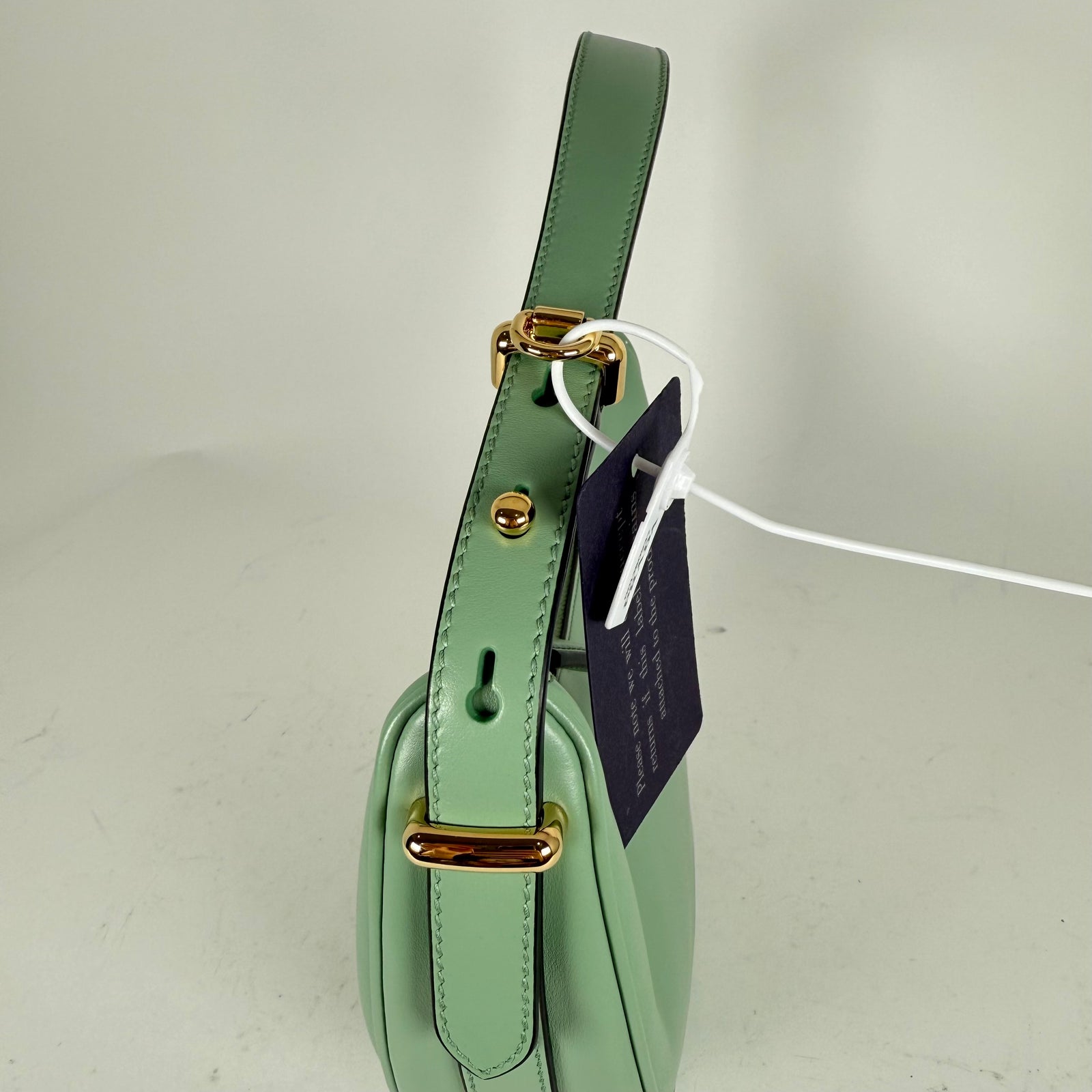 Prada Arqué Sea Green Shoulder Bag