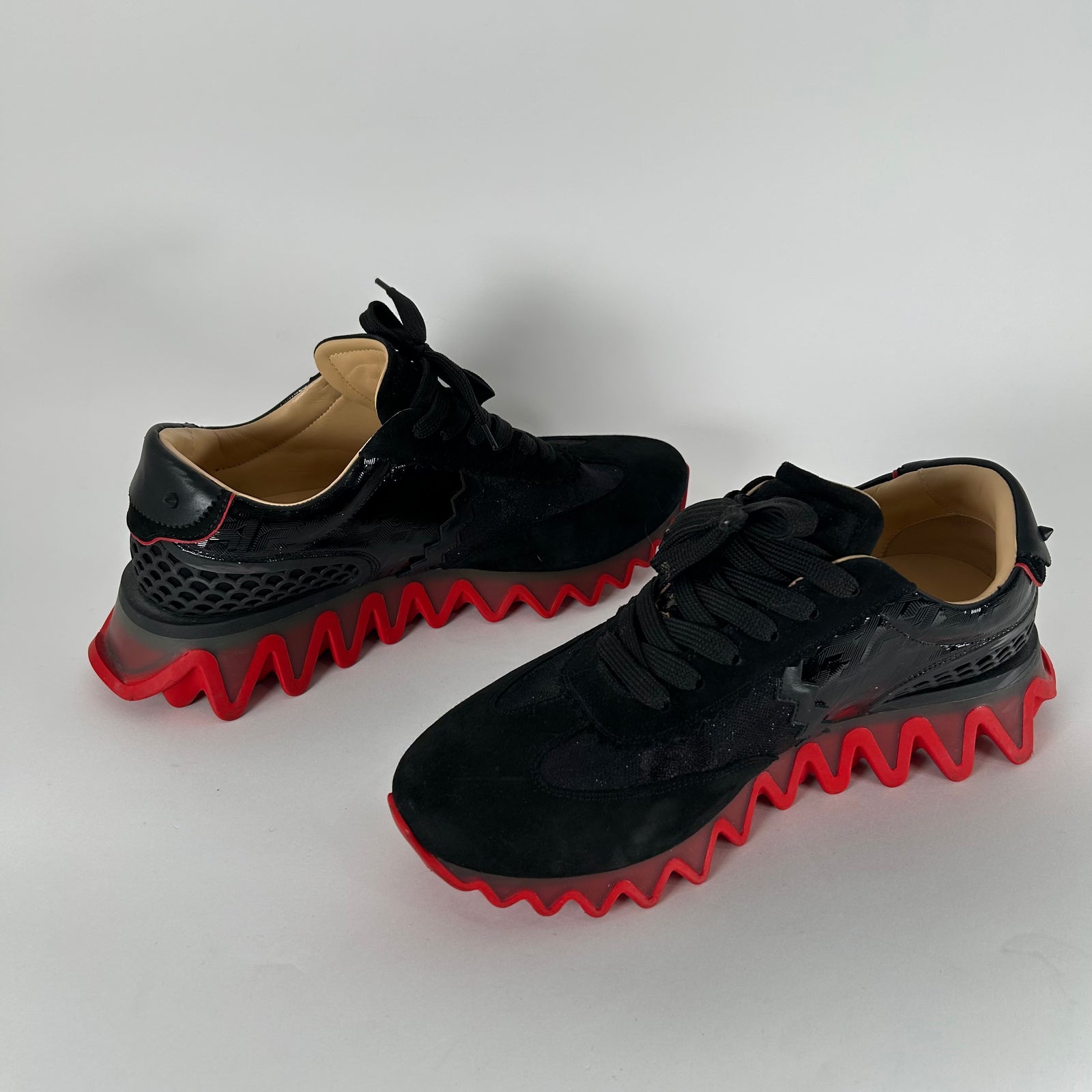 Christian Loubotin Shark Sneakers Size 42