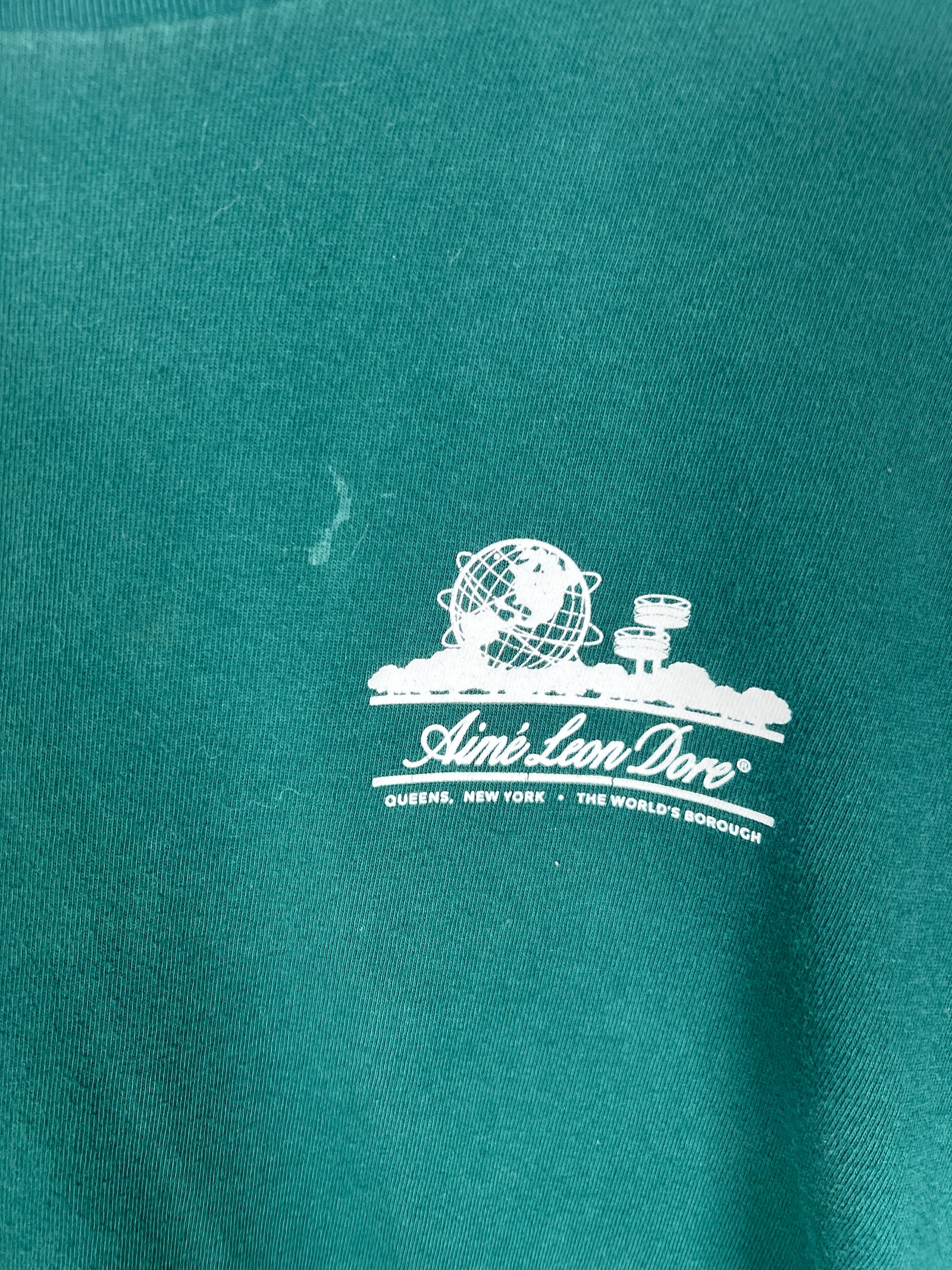 Aime Leon Dore Green Worlds Borough Tee Size M