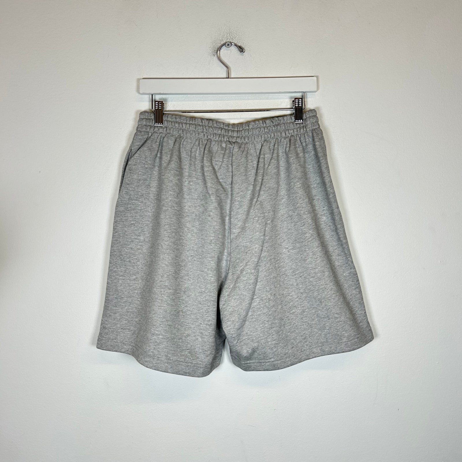 Balenciaga Grey Campaign Logo Sweat Shorts Size XS