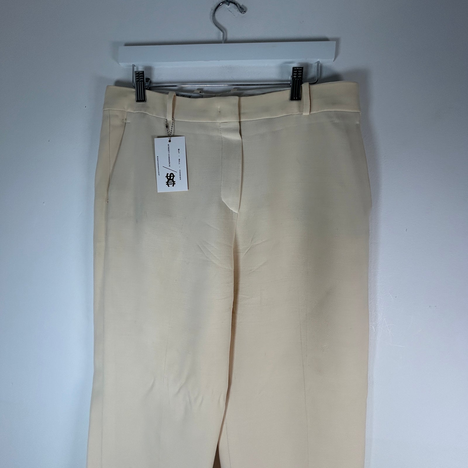 Loro Piana Virgin Wool Khaki Trousers Size 46