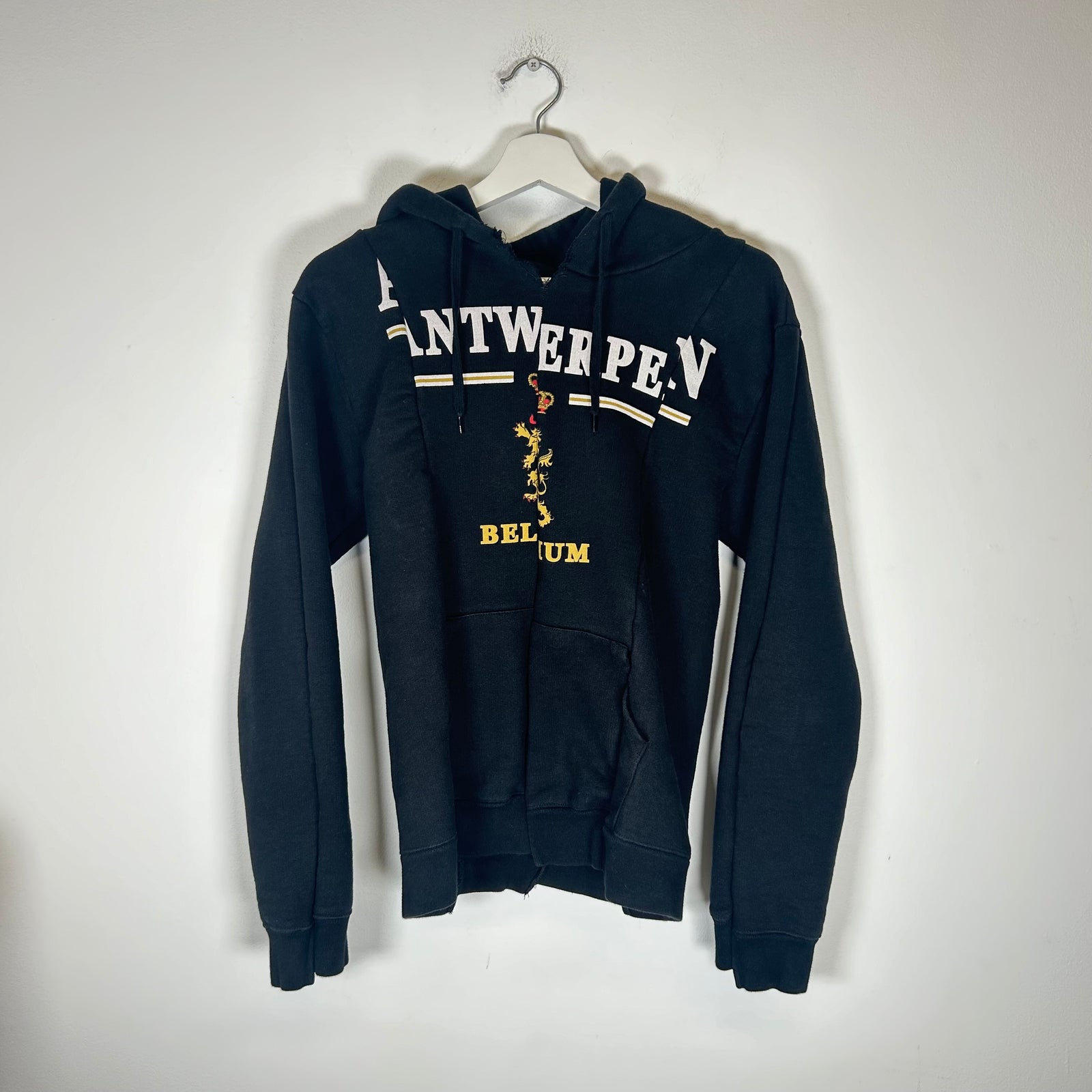 Vetements Black Antwerpen Deconstructed Hoodie Size S