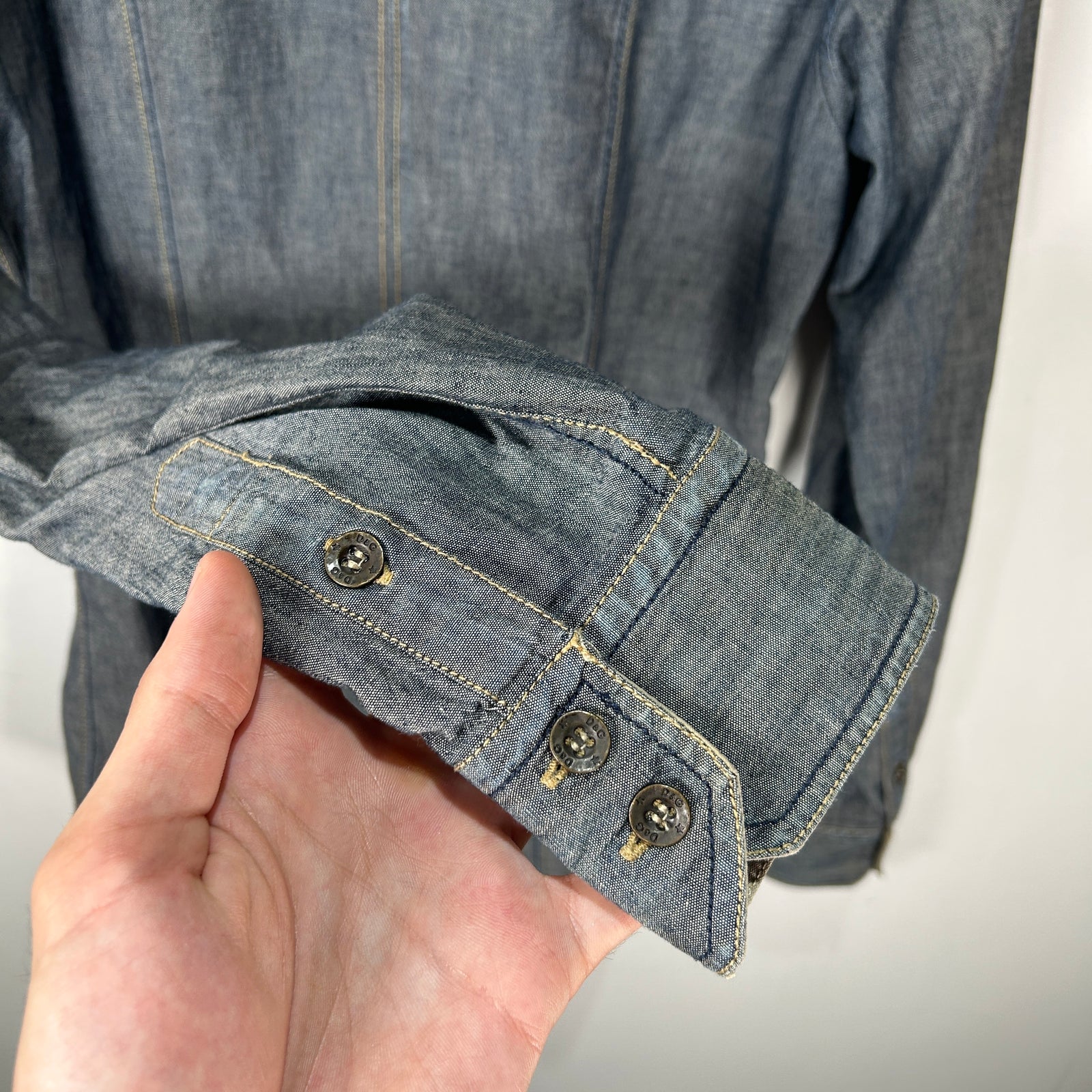 Dolce Gabbana Western Denim Shirt Size M