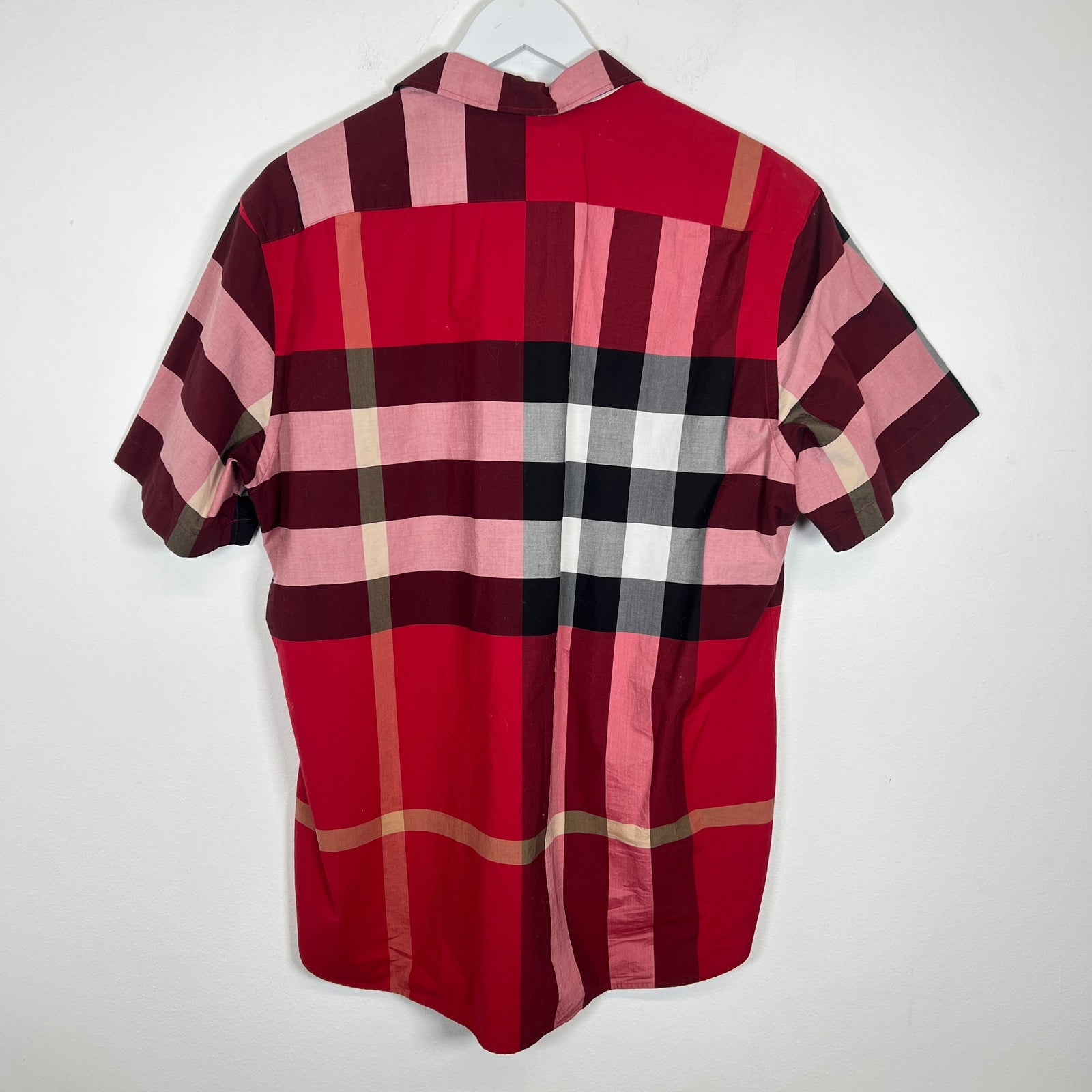 Burberry Red Plaid Shirt Size 2XL