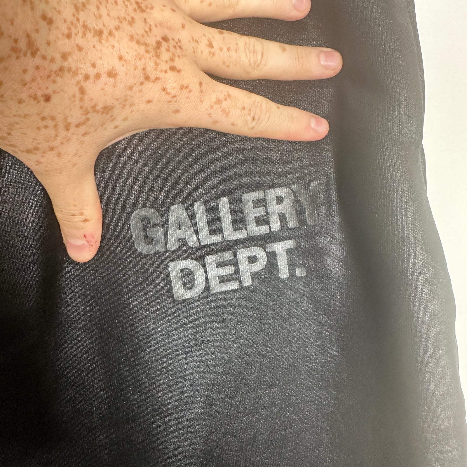 Gallery Dept. Black Waxed Sweatpants Size L