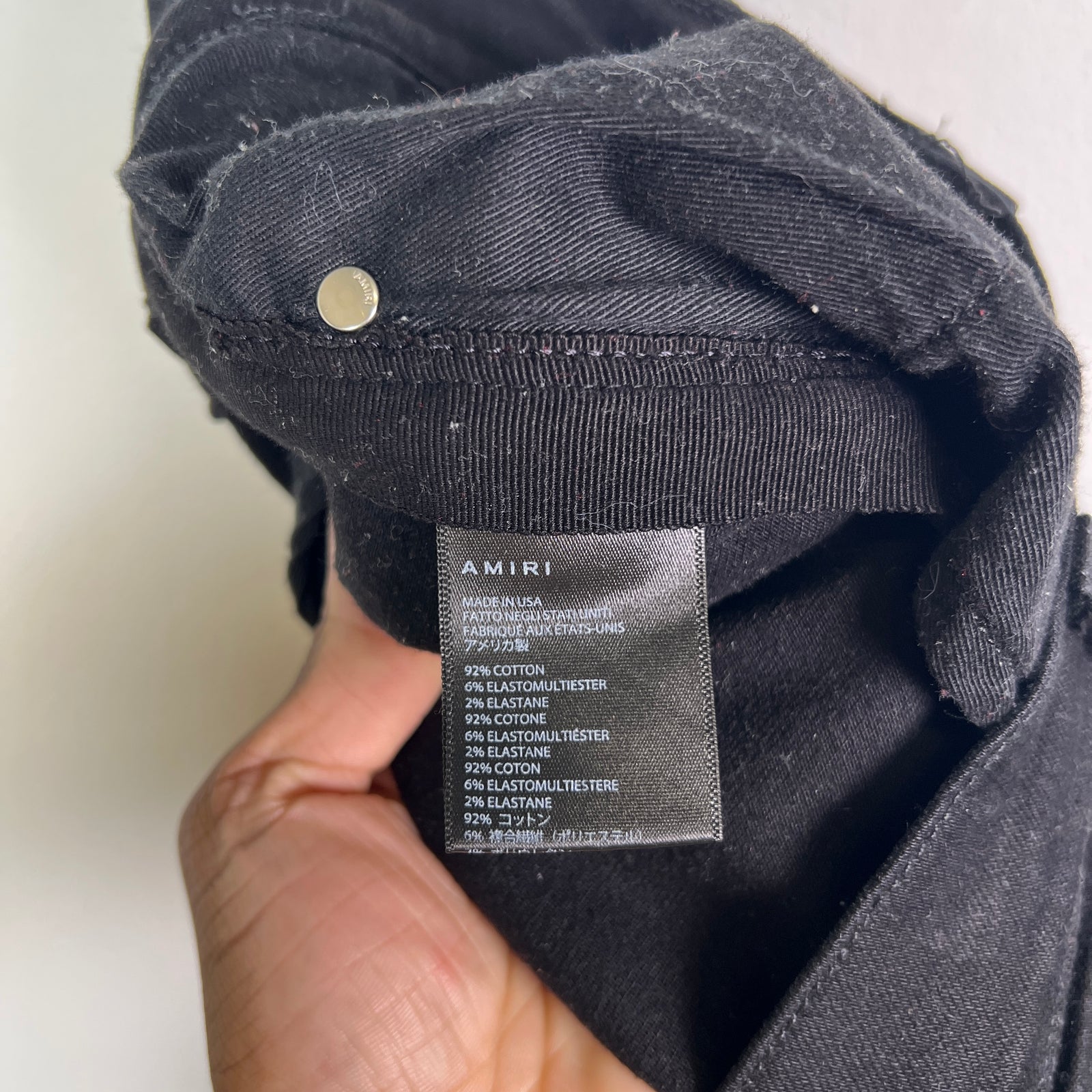 Amiri Black Crystal Jeans Size 31